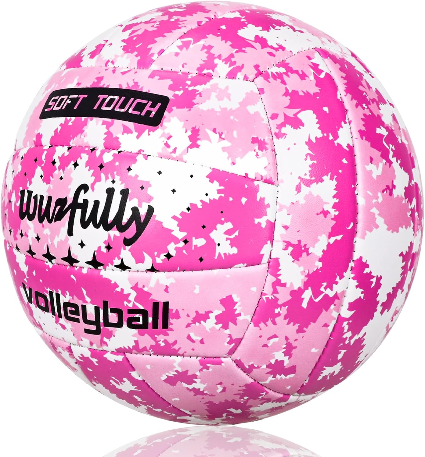 Wuzfully Voleibol oficial tamaño 5, pelotas de voleibol suaves para patio trasero, playa, parque, juegos, práctica de voleibol para adolescentes