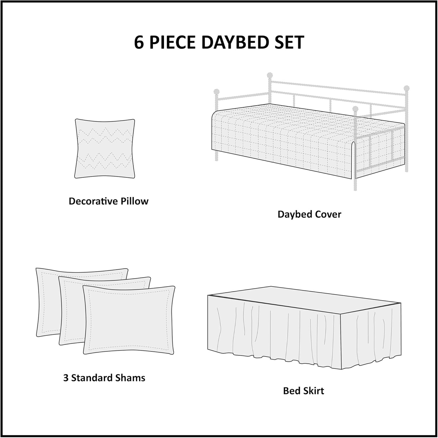 Madison Park – Ropa de cama de lujo para todas las estaciones con faldón, fundas a juego y almohada decorativa