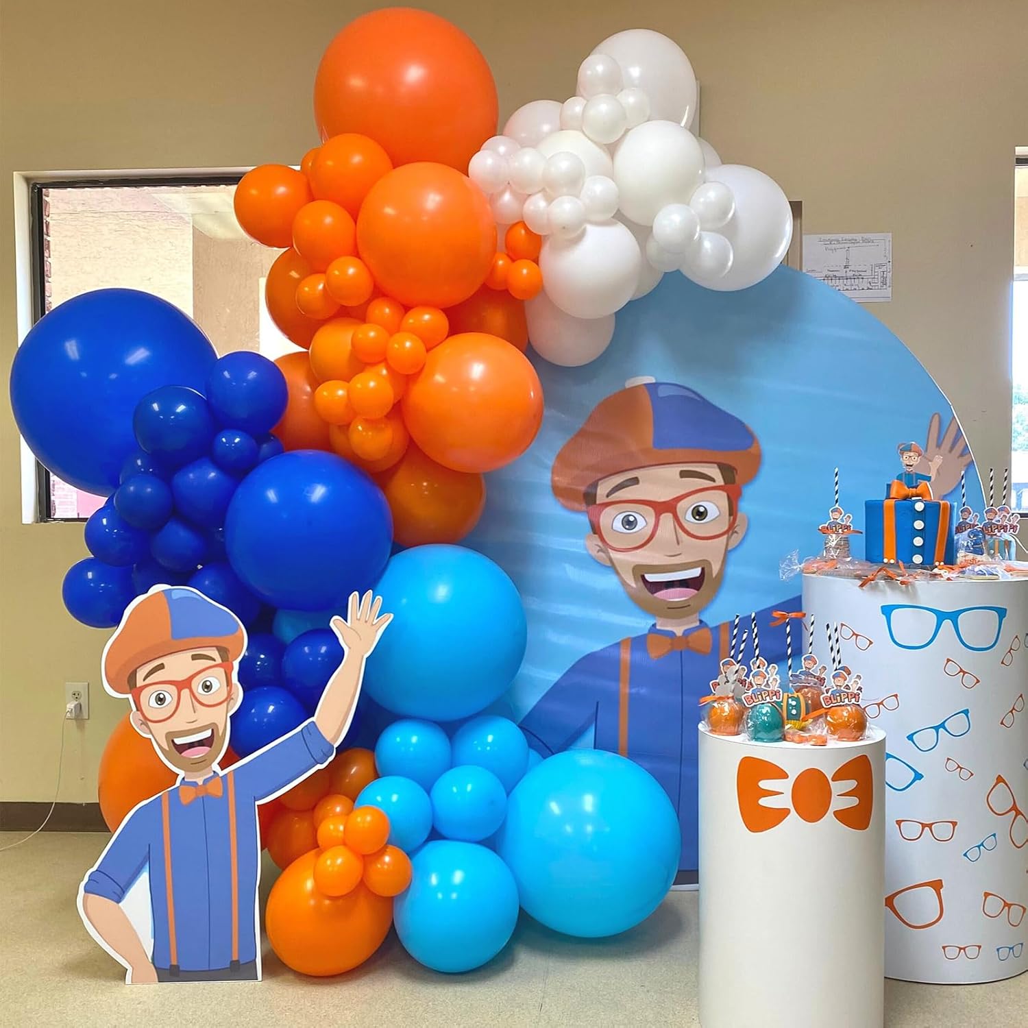 RUBFAC 110 globos naranjas de diferentes tamaños de 1812105 pulgadas para arco de guirnalda, globos de látex naranja quemado para decoración de