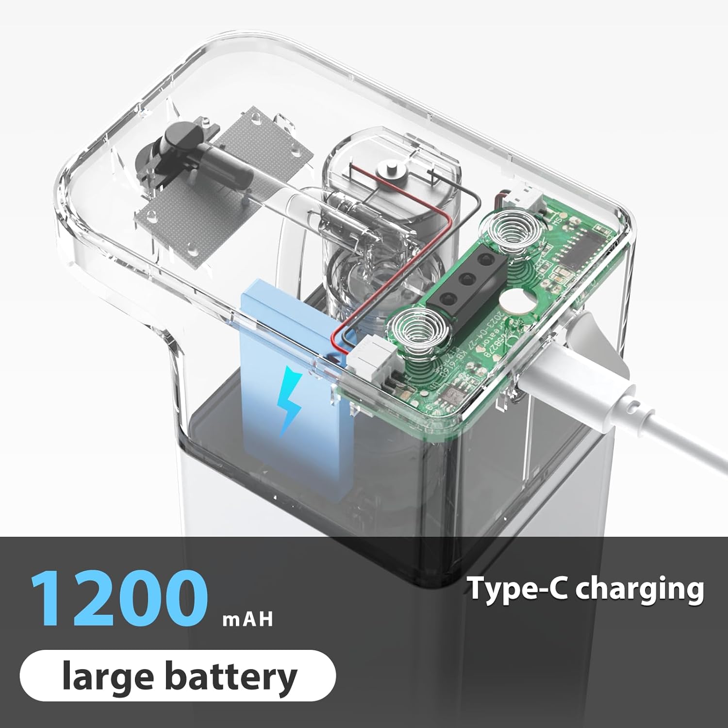 Umimile Dispensador de champú y acondicionador, dispensador eléctrico de champú de ducha de 13.5 onzas, dispensador de jabón de ducha montado en la