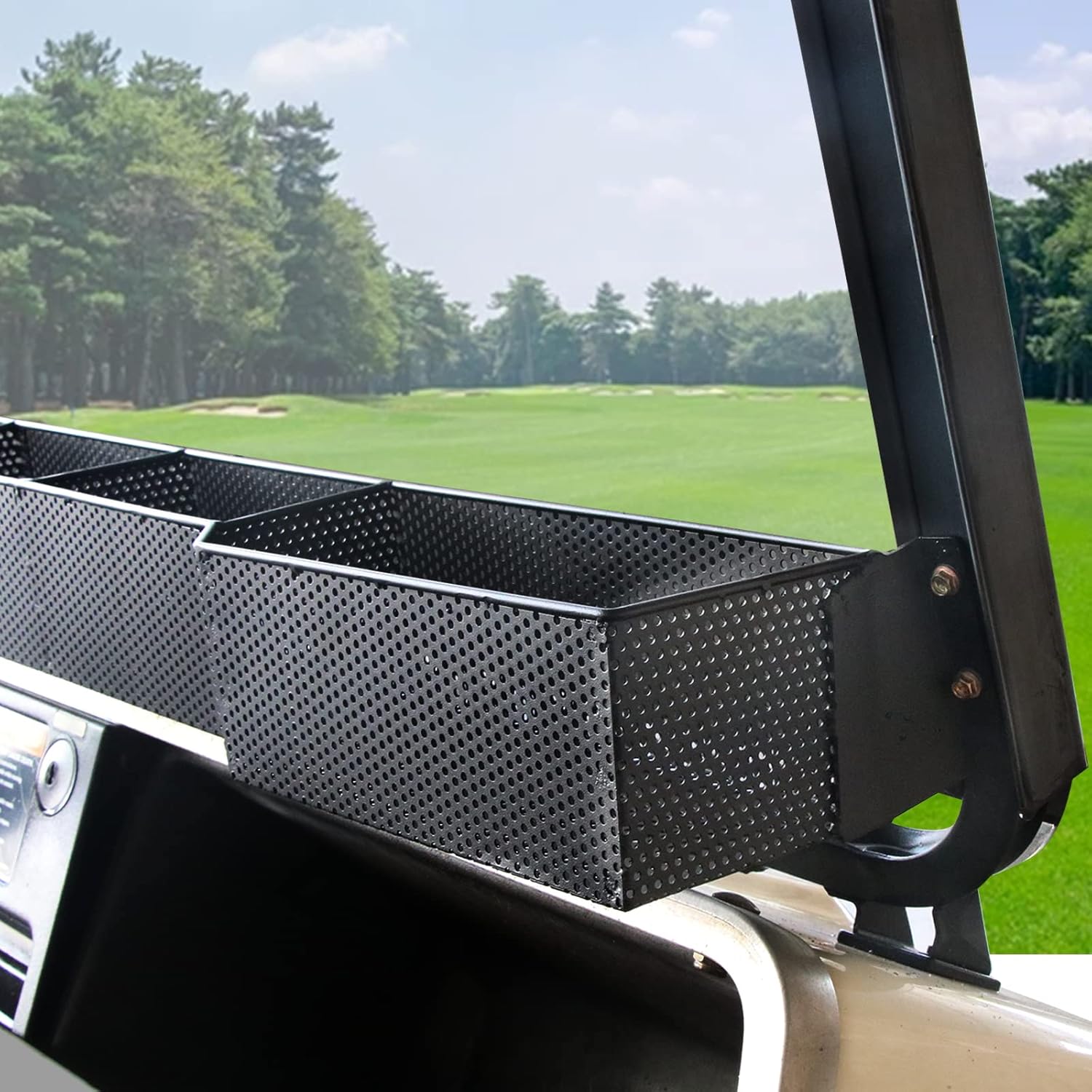 Cesta de almacenamiento interior frontal para carrito de golf para Club Car DS Precedent, EZGo RXV TXT, organizador de bandeja de almacenamiento