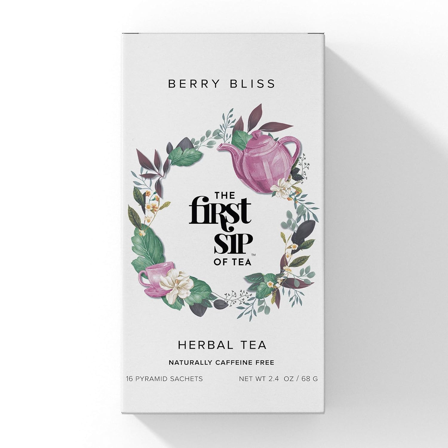 The Spice Hut Berry Bliss Caja de té de hierbas, 16 bolsas de té, el primer sorbo de té (SHBX103)