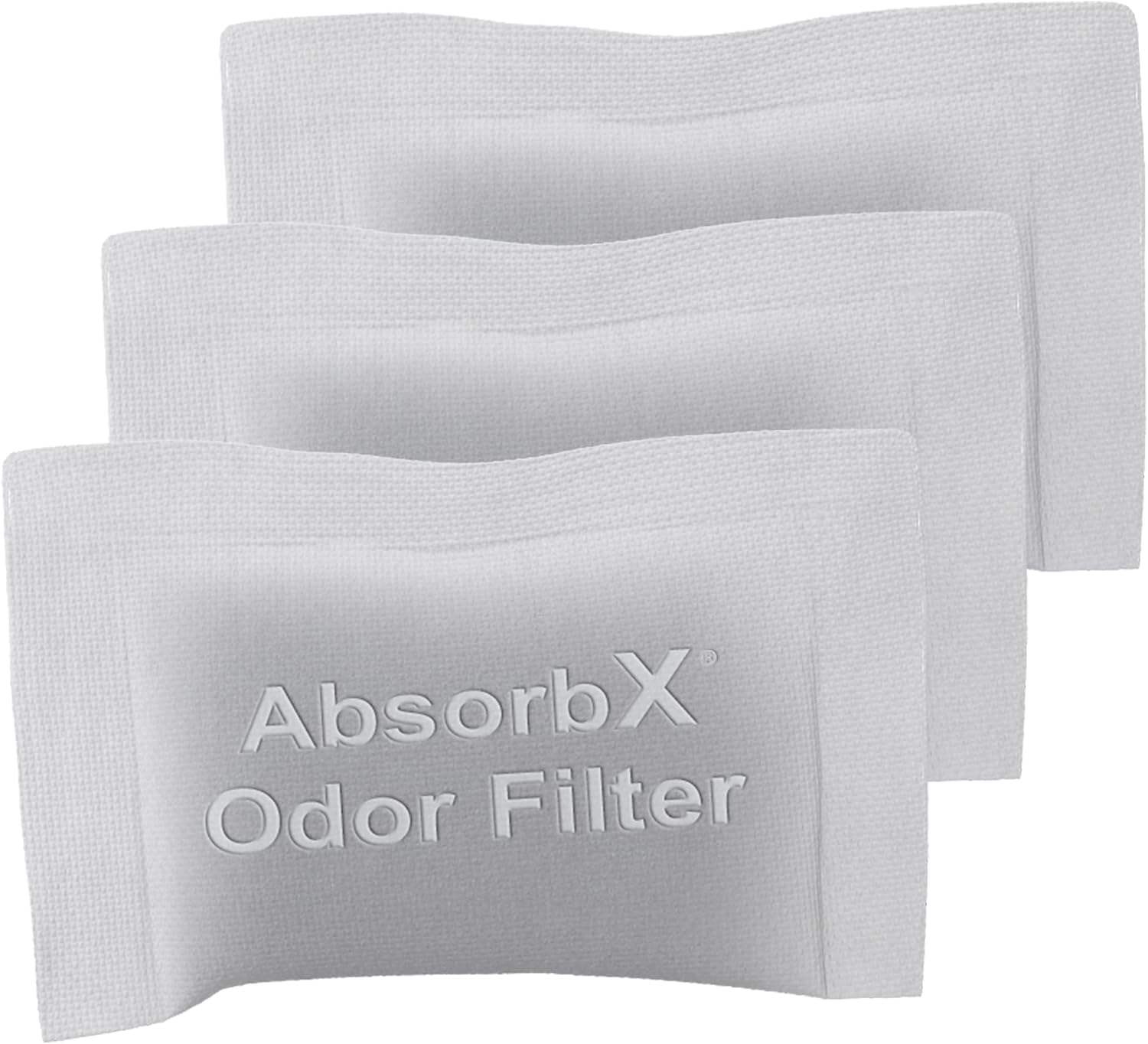 Absorbs – Tecnología de carbón activado natural, biodegradable para usar con iTouchless compartimento de tamaño estándar AbsorbX Odor paquete de 3,