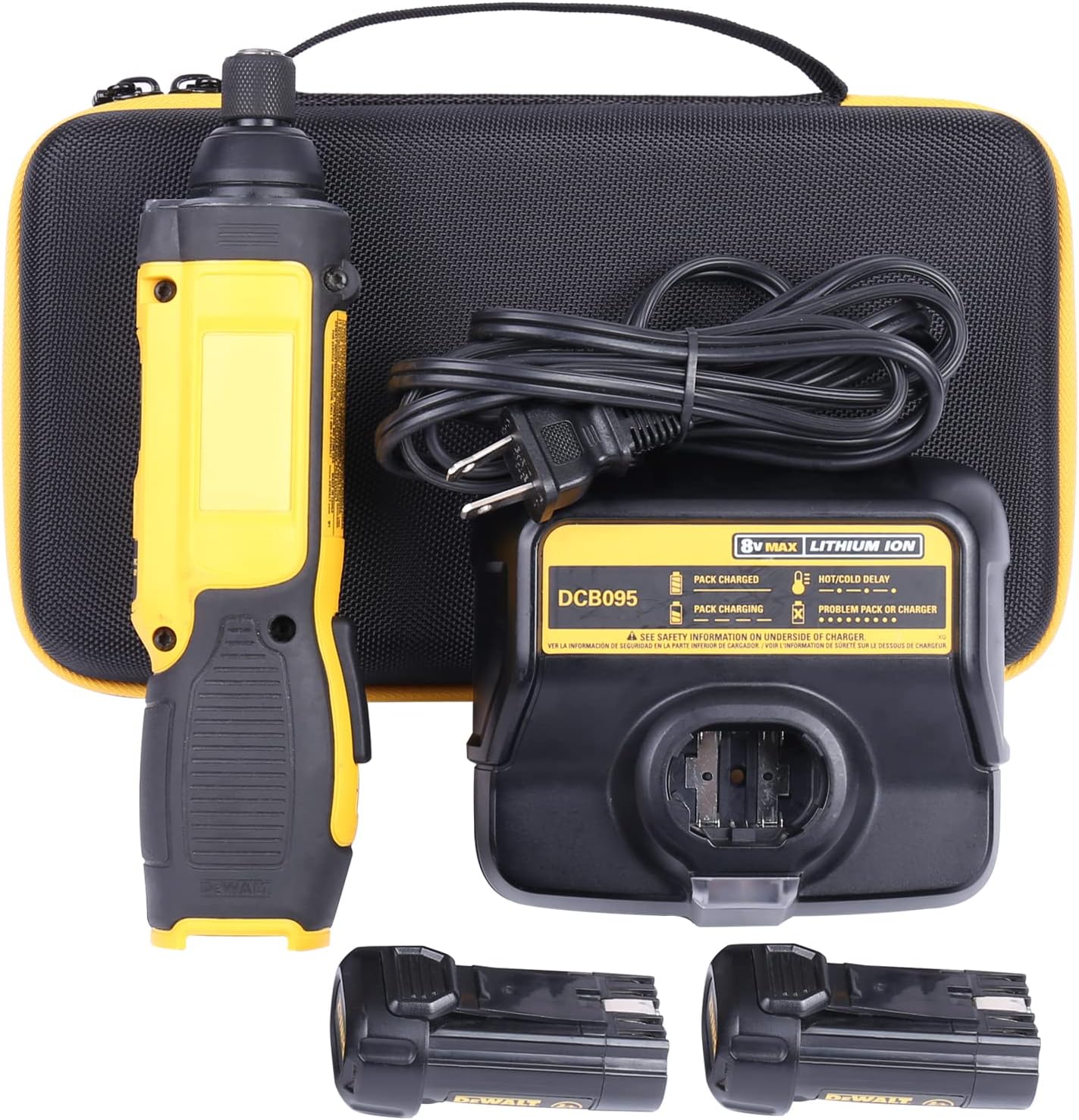 khanka Estuche rígido para Dewalt DCGG571M1DCGG571B kit de pistola de grasa + estuche rígido para DEWALT DCF682N1DCF680N2 8V MAX kit de
