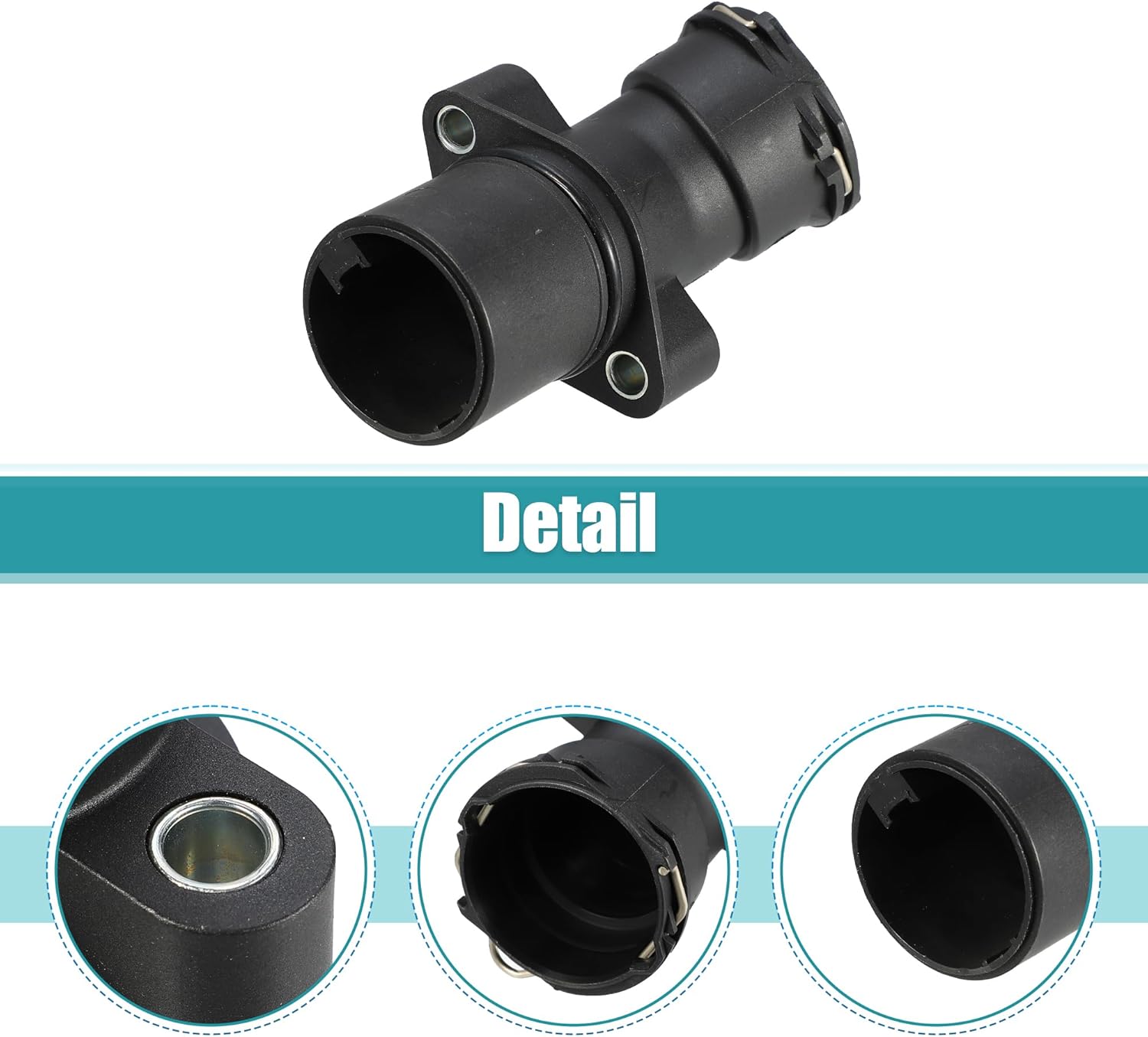 X AUTOHAUX Conector de manguera de refrigerante del motor para Mercedes-Benz C230 L4 1.8L 2003-2005 para Mercedes-Benz S550 2007-2011