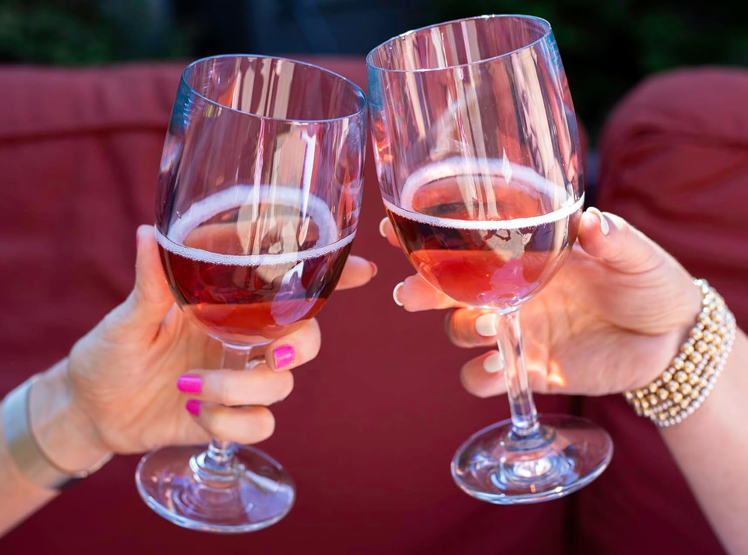 Bold Drinkware Revel – Juego de 2 vasos de policarbonato irrompibles para vino, de 13 onzas, elegantes, duraderos e inastillables