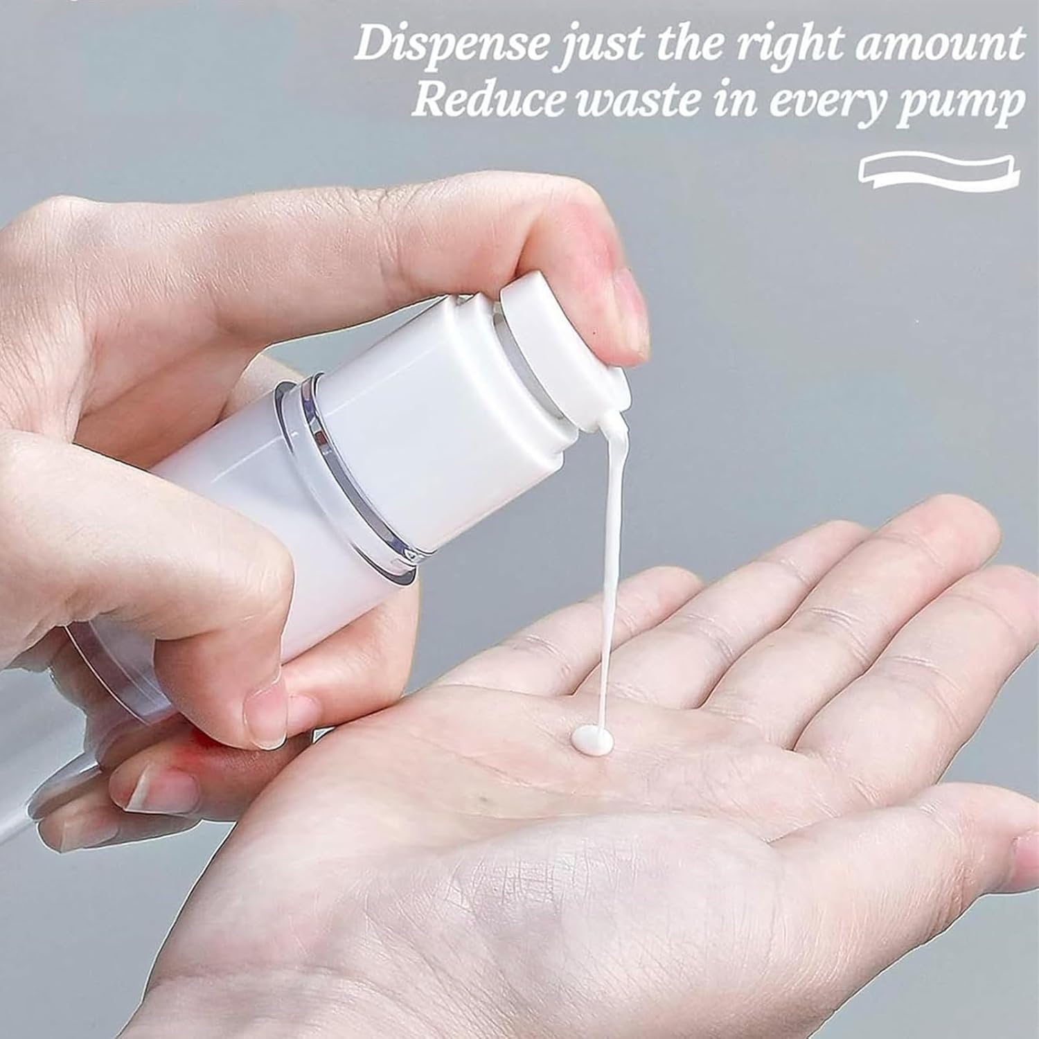 TUZAZO Paquete de 6 botellas de bomba sin aire de 1 onza1.0 fl oz, botellas de plástico transparente de tamaño de viaje, recipientes cosméticos