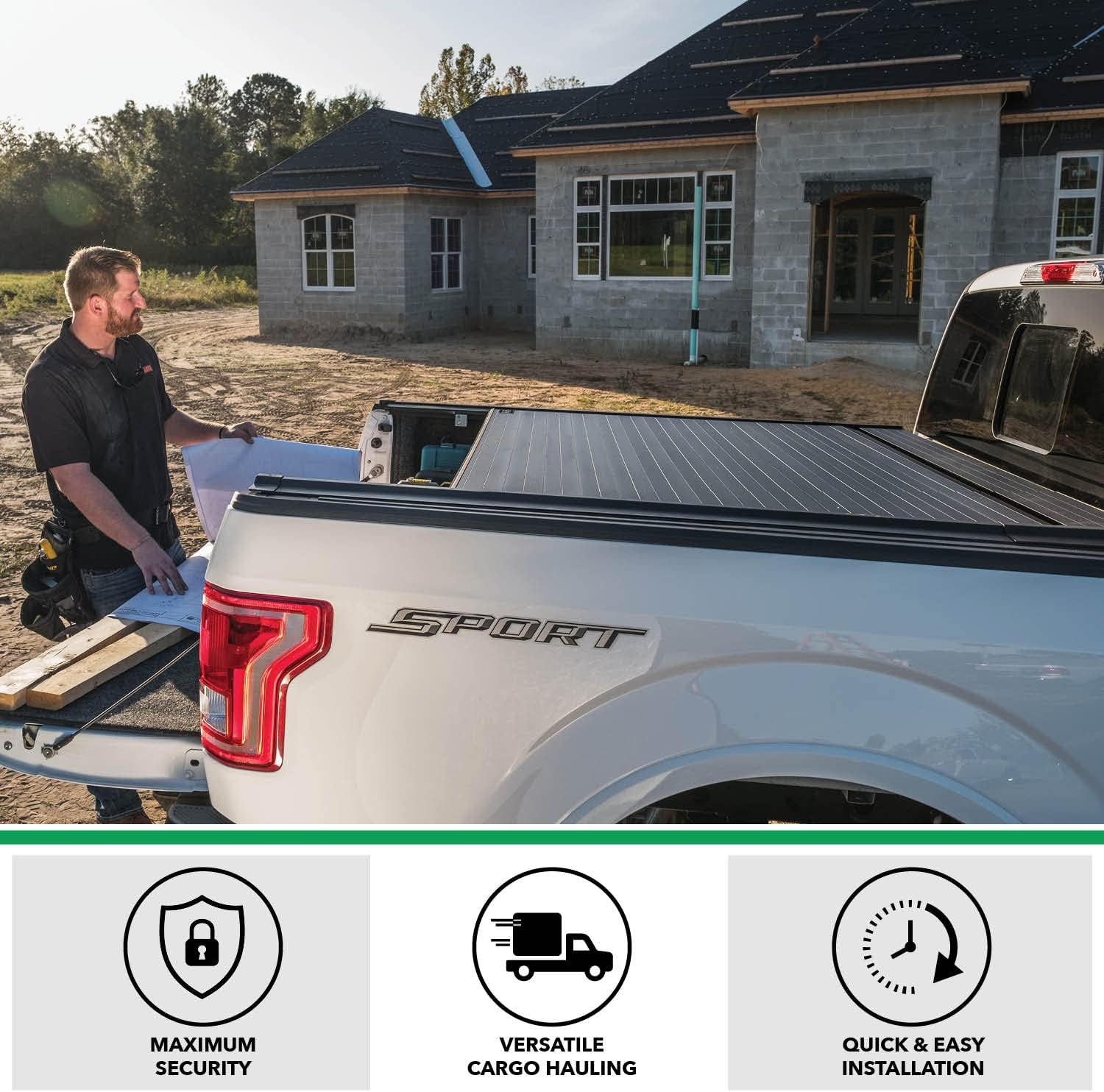 Gator Recoil – Cubierta retráctil para plataforma de Dodge Ram 2019-2023 G30243 , no compatible con plataforma multifunción (puerta dividida) de