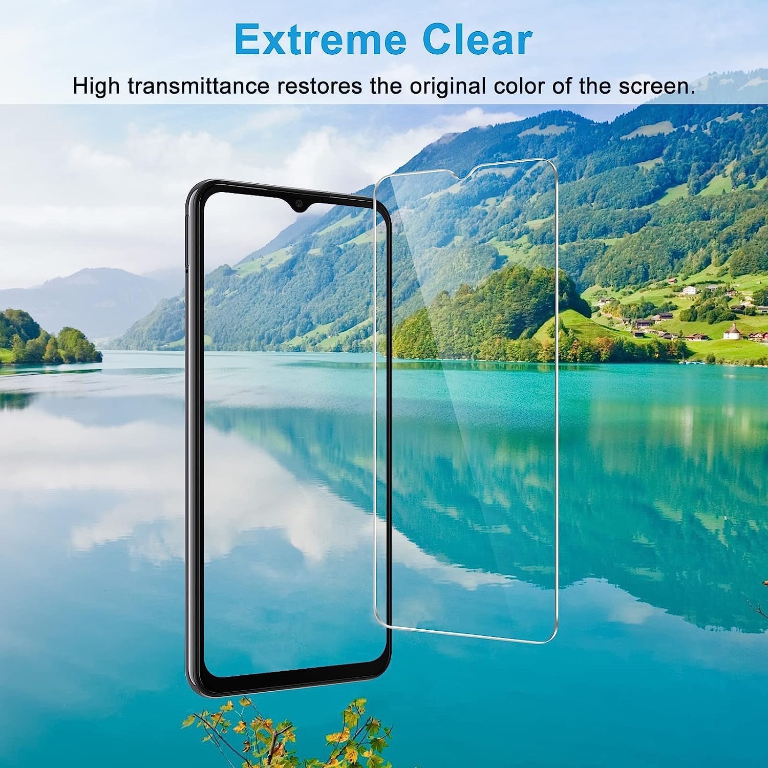 (3 Pack) Compatible for KALLEY Element 5 Plus Screen Protector Tempered Glass 9H HardnessHigh definition Anti Scratch  HZ-G366
