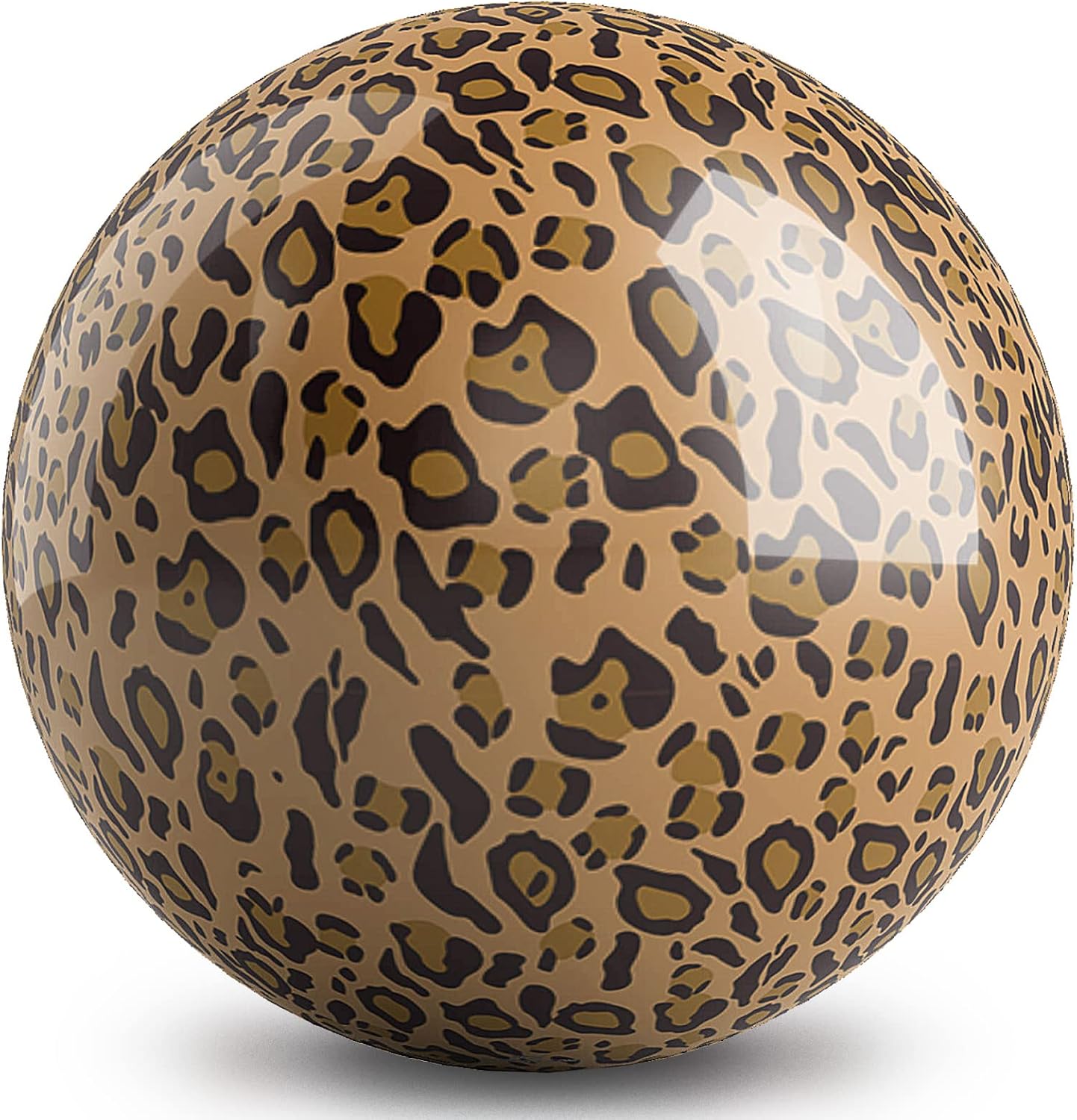 On The Ball Bowling KR Strikeforce Natures – Pelota de bolera de poliéster natural con diseño de leopardo