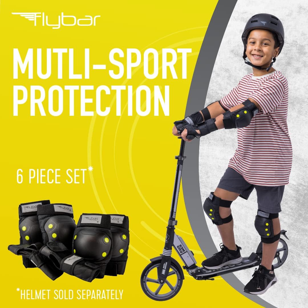 Flybar Juego de equipo de seguridad de protección equipo de seguridad multideportivo para patines en línea, patinaje en línea, ciclismo, BMX,