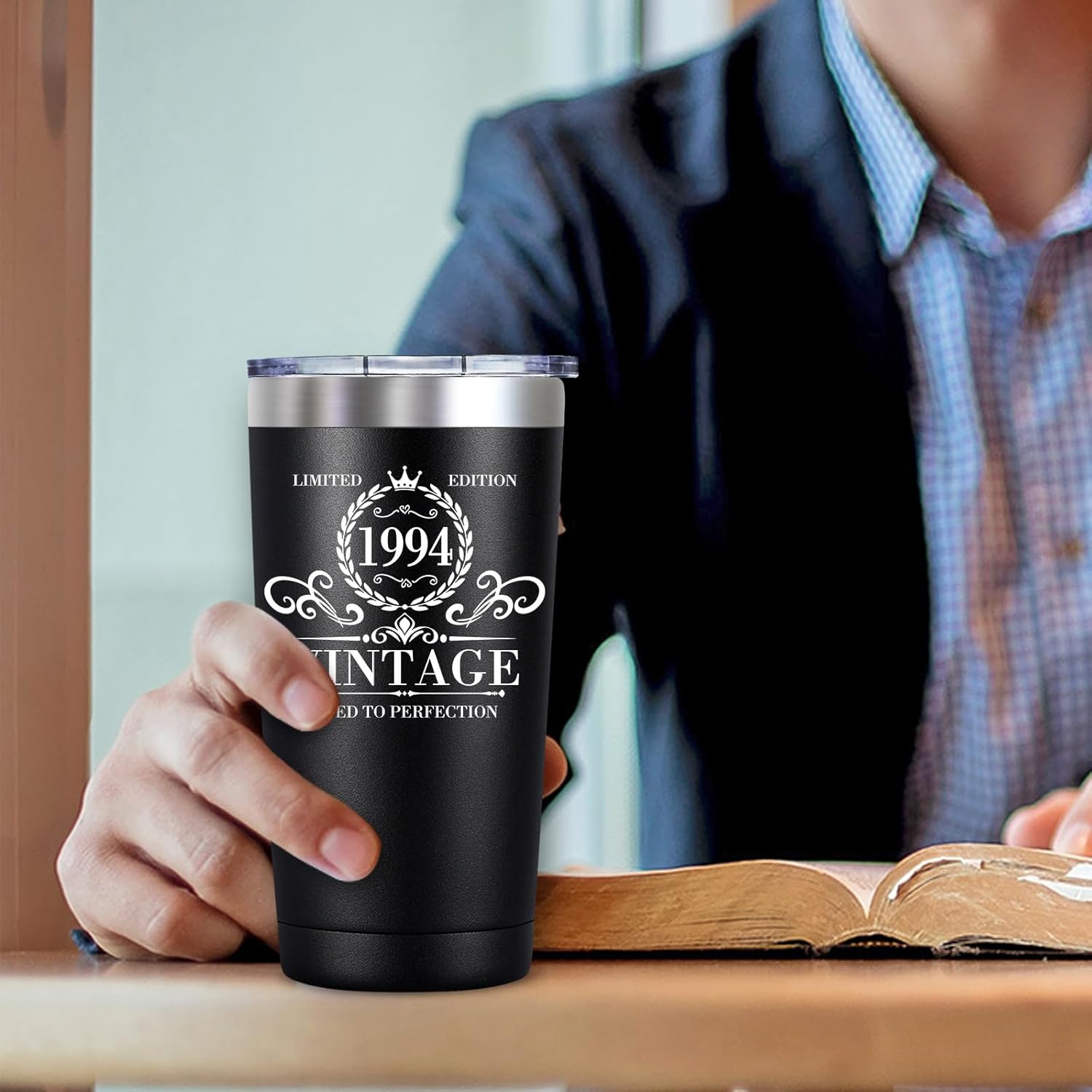 SpenMeta Regalos de 30 cumpleaños para hombres, ideas de 30 años, regalos para él, ideas únicas de regalo de aniversario, vaso vintage de 1994