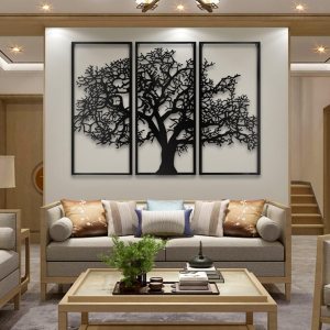 Arte de pared de metal con árbol de la vida, esculturas de pared colgantes de árbol genealógico, perfecto para decoración del hogar, decoración de Arte de pared de metal con árbol de la vida, esculturas de pared colgantes de árbol genealógico, perfecto para decoración del hogar, decoración de