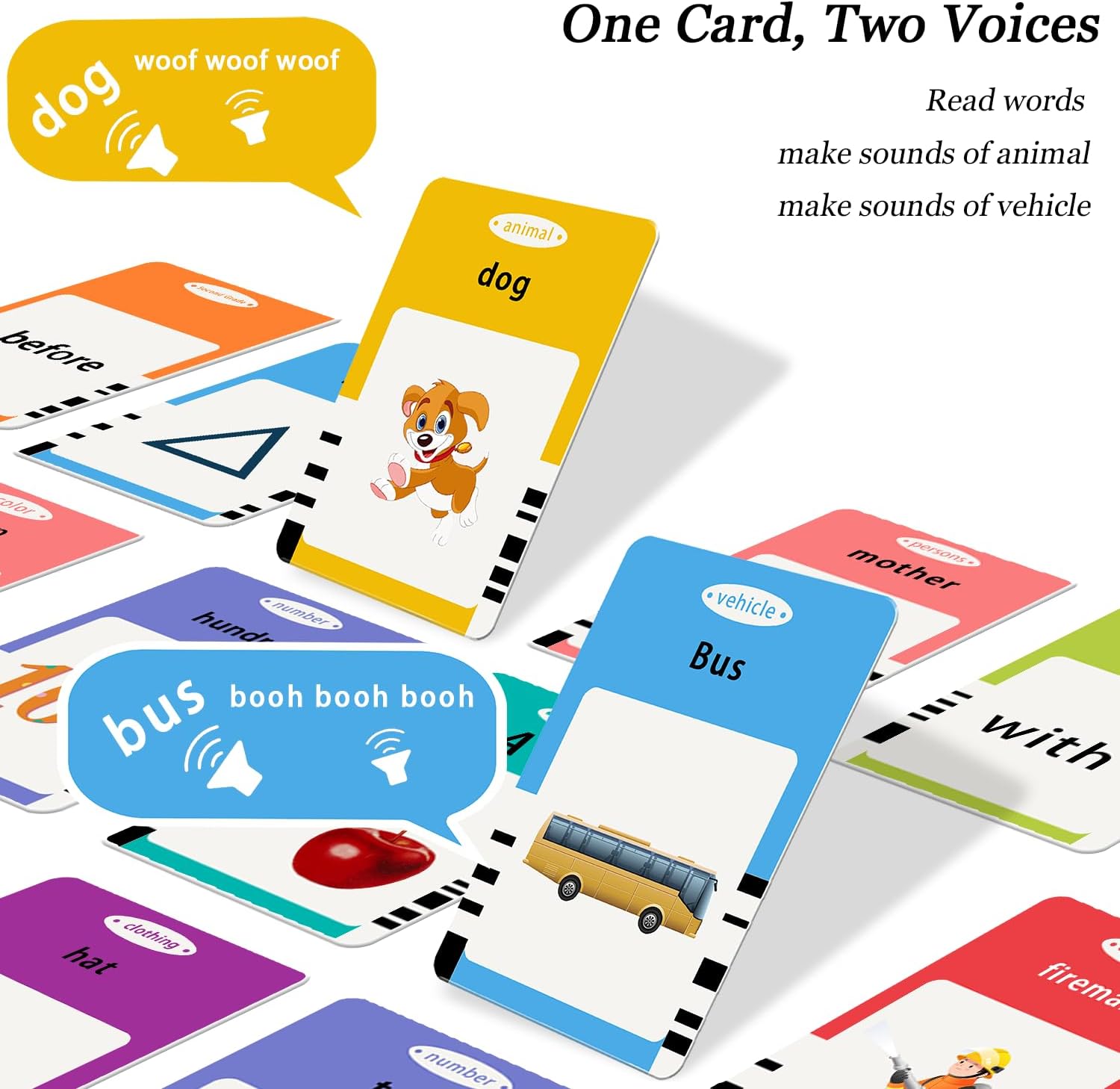 Tarjetas didácticas parlantes de juguetes para niños pequeños de 3, 4, 5, 6, aprender ABC, números del 0 al 100, frases, objetos, adjetivos y más