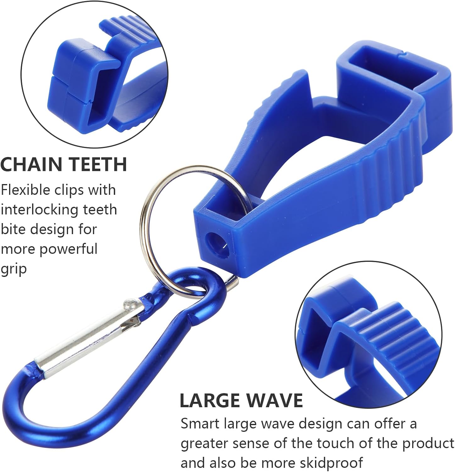 ZOFORTY 18 clips para guantes para el trabajo, clip para soporte de guantes, clips para cinturón de guantes, clip de seguridad para el trabajo,
