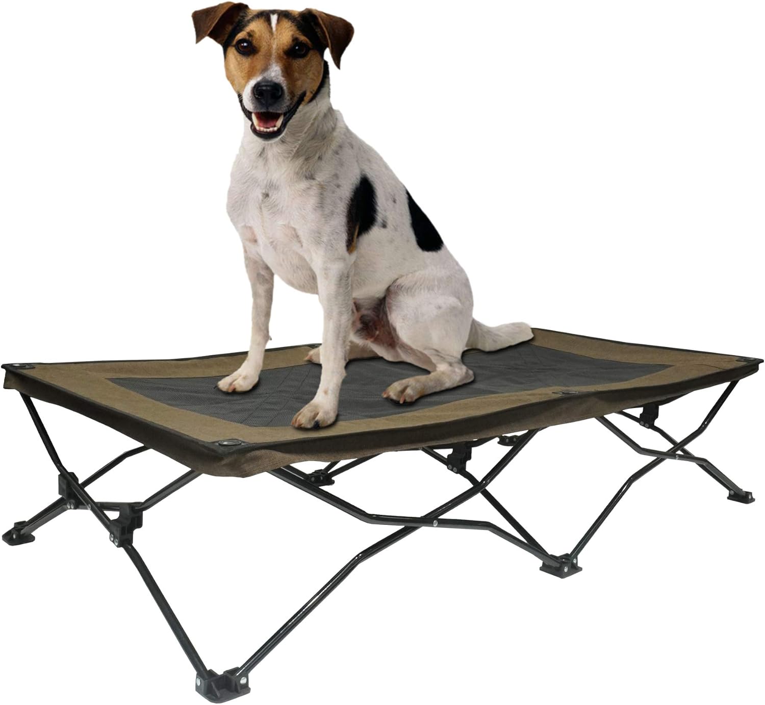 YEP HHO Cama plegable elevada para mascotas de 54 pulgadas de largo, portátil, transpirable, refrescante, de malla de textileno, cama para dormir