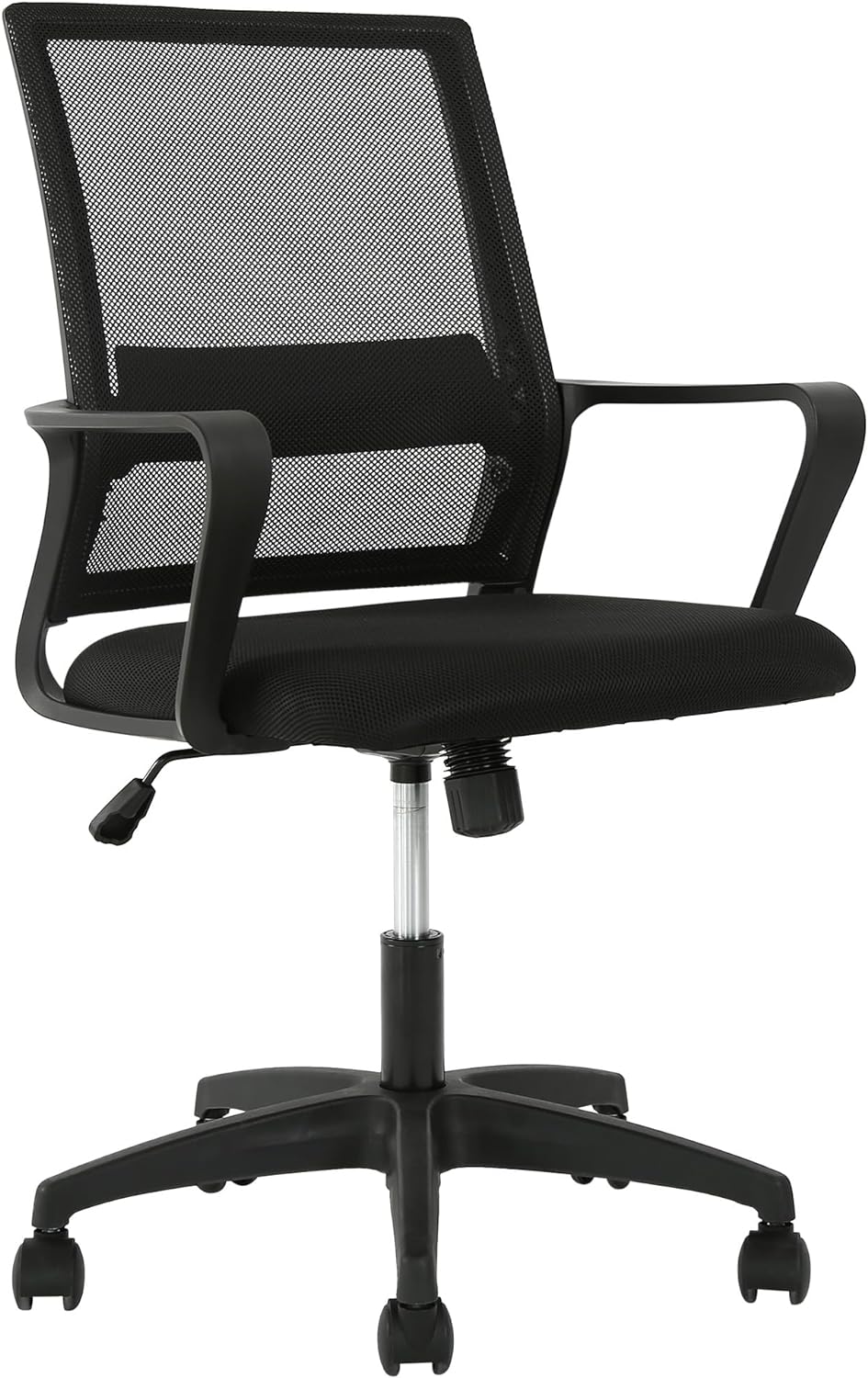 PayLessHere Silla de oficina para computadora, silla ergonómica de malla, respaldo medio, silla giratoria para oficina en casa, silla de escritorio