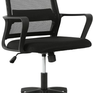 PayLessHere Silla de oficina para computadora, silla ergonómica de malla, respaldo medio, silla giratoria para oficina en casa, silla de escritorio PayLessHere Silla de oficina para computadora, silla ergonómica de malla, respaldo medio, silla giratoria para oficina en casa, silla de escritorio