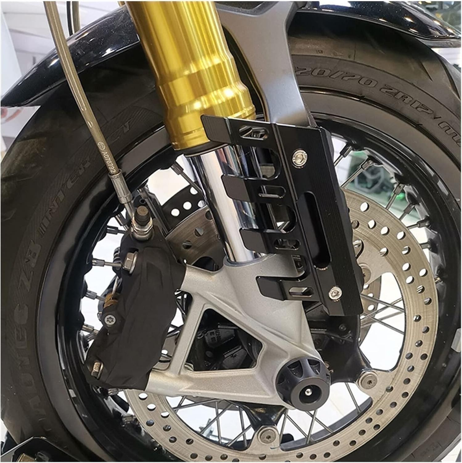 Accesorios de motocicleta Accesorios de motocicleta universal guardabarros delantero protector lateral guardabarros deslizadores para Yamaha FZ25