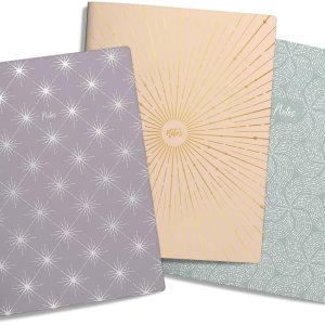 Southworth Juego de diario premium (3 unidades), 6.5 x 8.5 pulgadas, geometría etérea (3 diseños a juego), papel premium de 28 libras3.70 ozm, Southworth Juego de diario premium (3 unidades), 6.5 x 8.5 pulgadas, geometría etérea (3 diseños a juego), papel premium de 28 libras3.70 ozm,