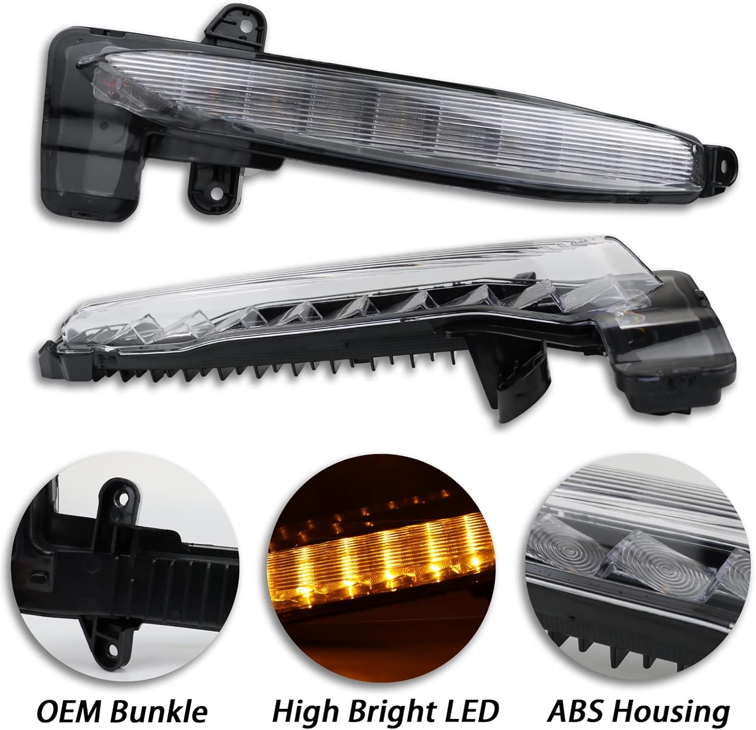 Kit completo LED antiniebla delantera DRL para Toyota Corolla 2021-2023 SE XSE, funciona como luces direccionales secuenciales dinámicas, kit de