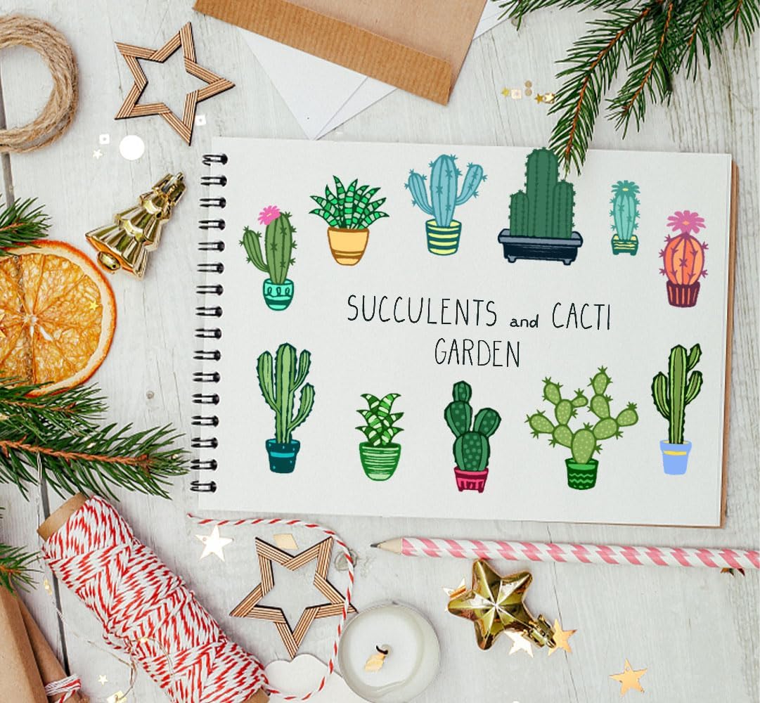 14 sellos transparentes para plantas en maceta para hacer tarjetas y decoraciones de álbumes de fotos, sellos de cactus, sellos de silicona