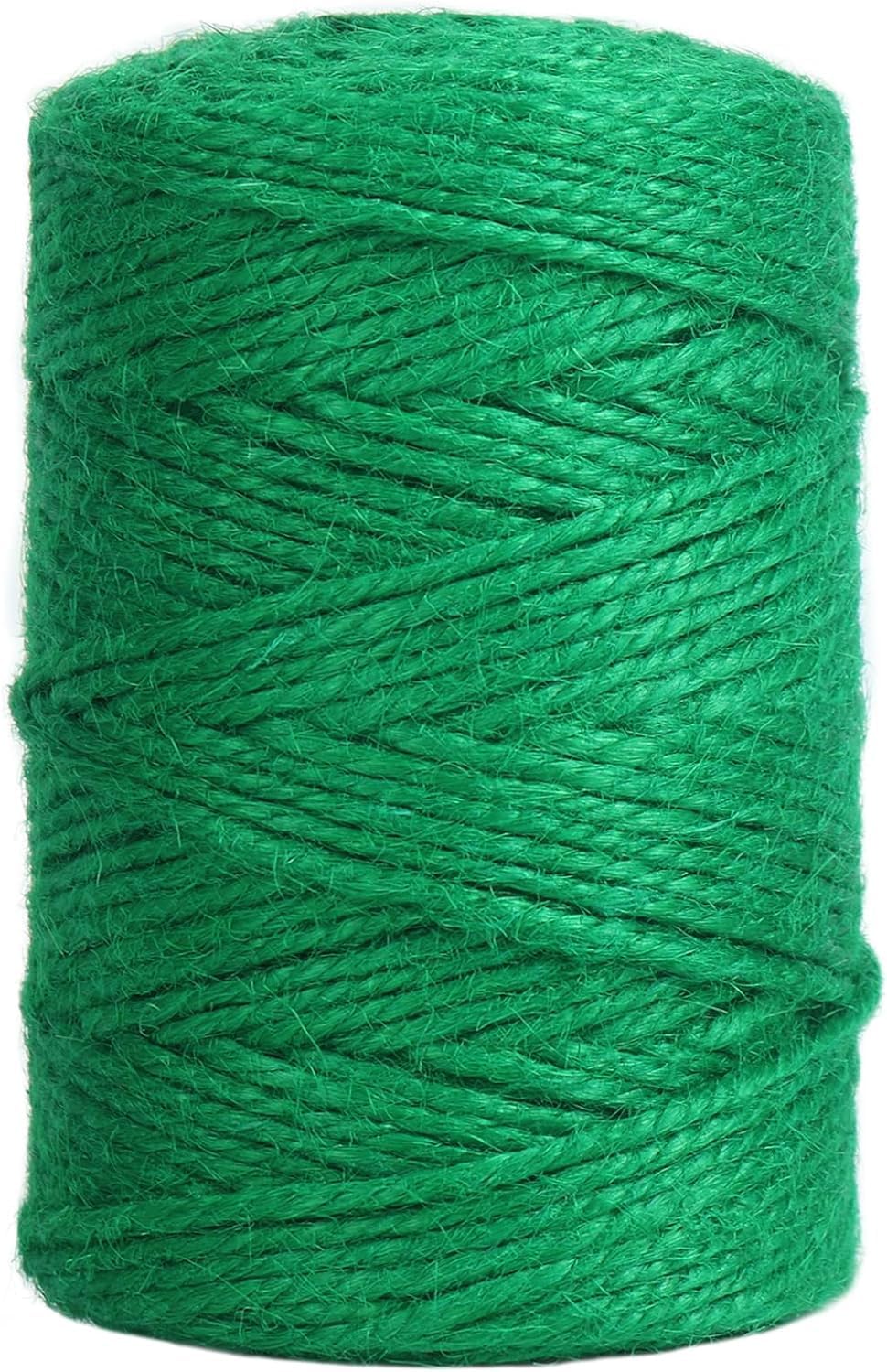 Cuerda de sisal verde de 0.079 in y 328 pies para poste rascador de gato, cuerda pequeña verde para rascador de bricolaje, reemplazo de poste de