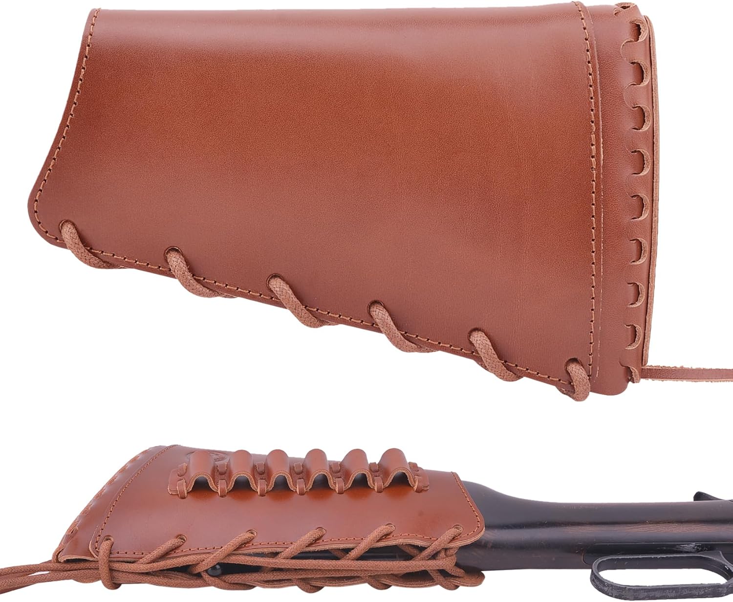 Extensión hecha a mano de cuero de la culata del cojín del retroceso para las escopetas, rifles