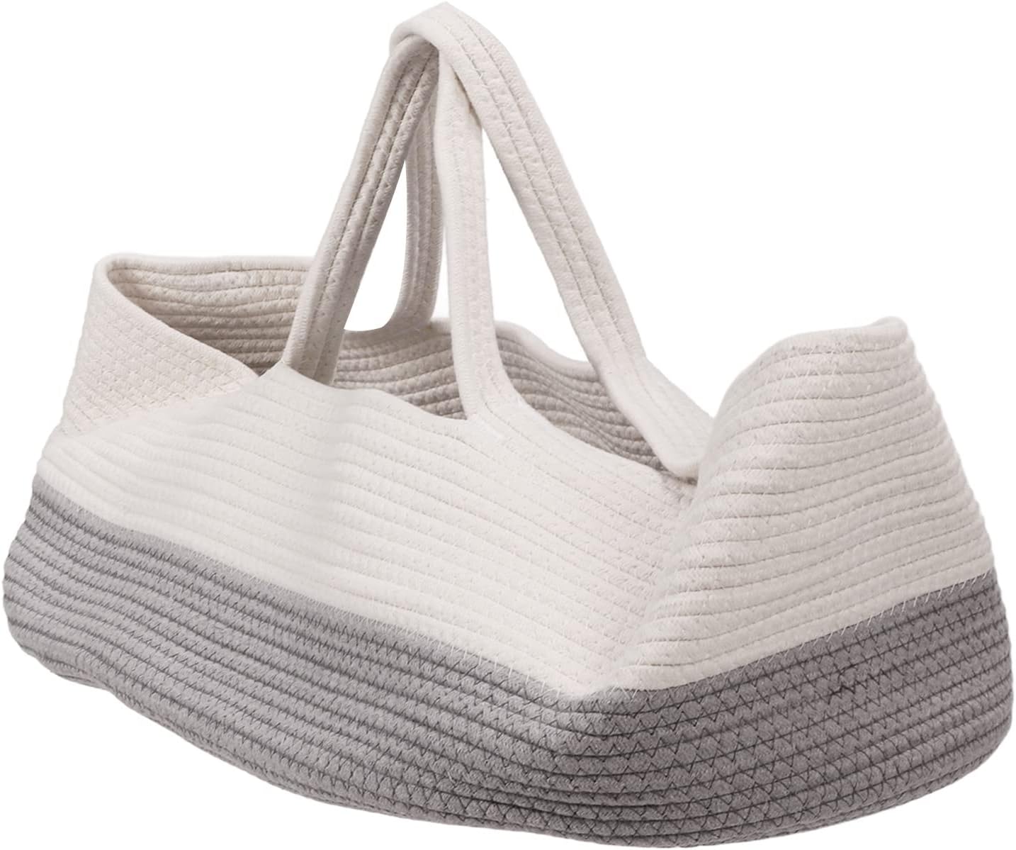 VGEBY Cesta de transporte para bebé, cesta de transporte para dormir para bebé, cuerda de algodón, plegable, portátil, transpirable, cesta de dormir