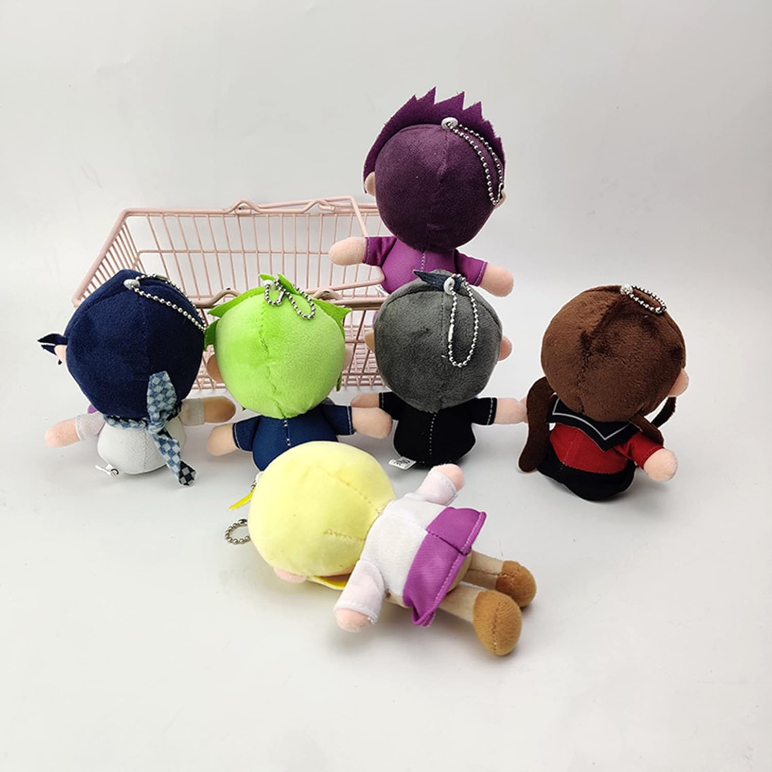 Juguete lindo de la felpa del personaje del juguete de la felpa de 6pcs Dann-gearompa, material de relleno del algodón de los PP