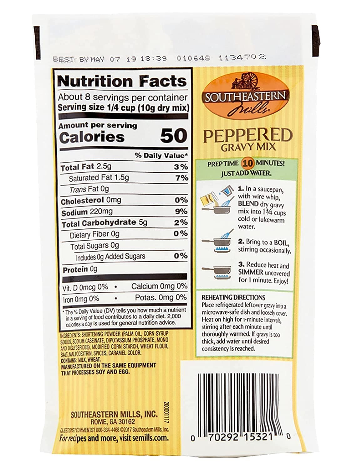 Southeastern Mills Mezcla de salsa de pimienta, 2.75 onzas (paquete de 12)