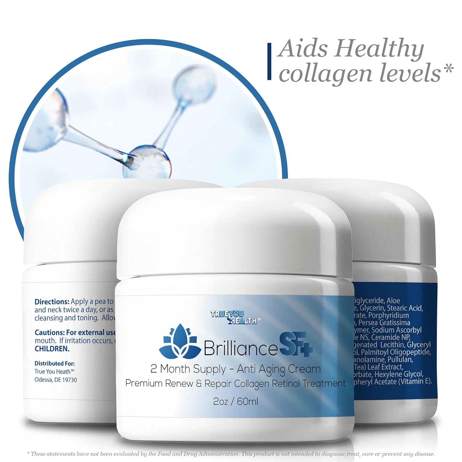 Brilliance SF Plus 2 meses de suministro de crema antiarrugas  Nuestra mejor crema antienvejecimiento Pro Brilliance SF  crema antiarrugas Plus
