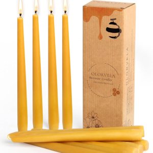 Velas cónicas de cera de abejas, velas de cera de abejas, velas de cera de abejas puras para el hogar, palillos cónicos de 8 pulgadas, 8 unidades, Velas cónicas de cera de abejas, velas de cera de abejas, velas de cera de abejas puras para el hogar, palillos cónicos de 8 pulgadas, 8 unidades,