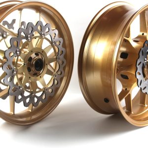 Arashi Llantas de rueda trasera delantera y rotores de disco de freno para Honda CBR1000RR 2006-2016 Accesorios de repuesto de motocicleta CBR 1000 Arashi Llantas de rueda trasera delantera y rotores de disco de freno para Honda CBR1000RR 2006-2016 Accesorios de repuesto de motocicleta CBR 1000