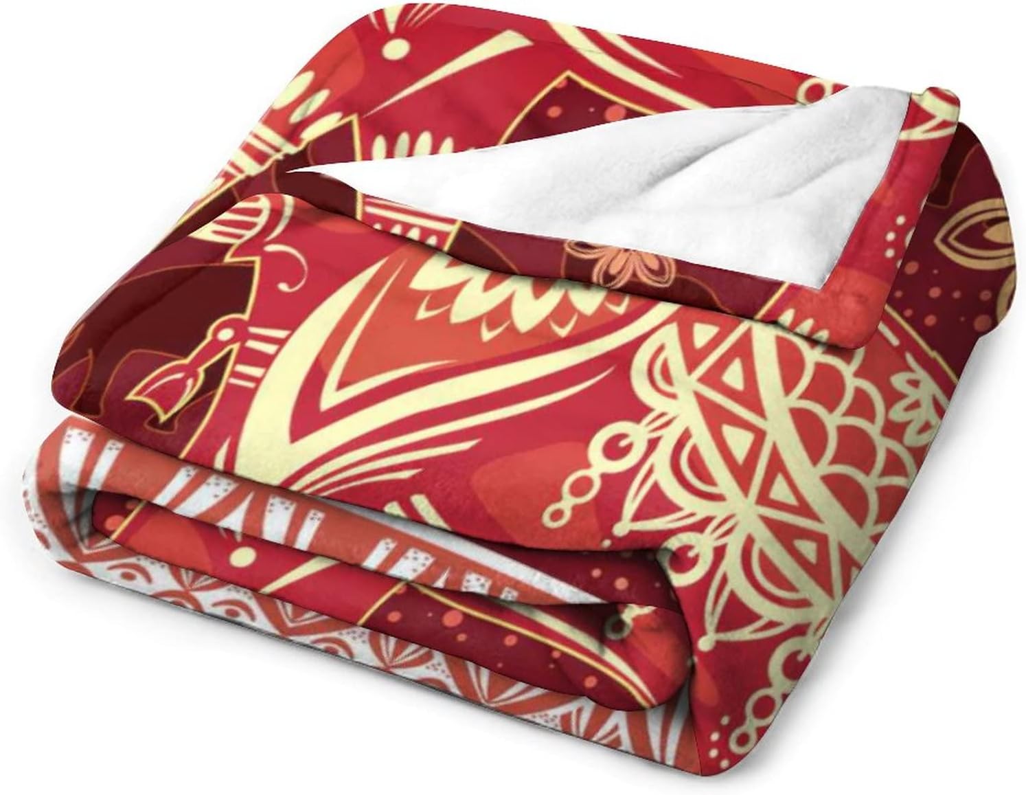 Manta de elefante para mujer, decoración de elefante, manta roja para sofá, manta de franela de forro polar súper cálida y suave y ligera, manta de