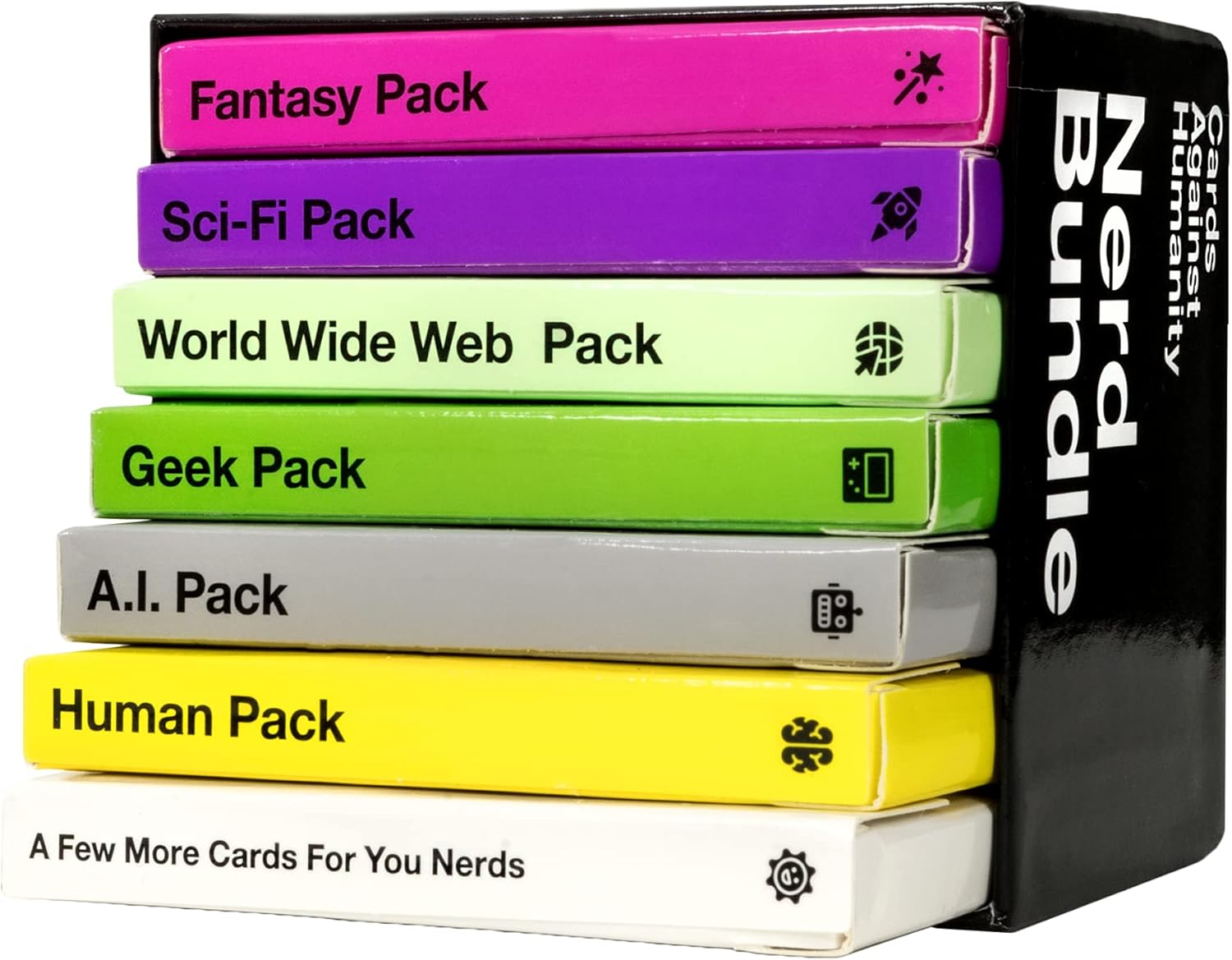 Cards Against Humanity Paquete Nerd  6 paquetes temáticos nerd + 10 cartas totalmente nuevas
