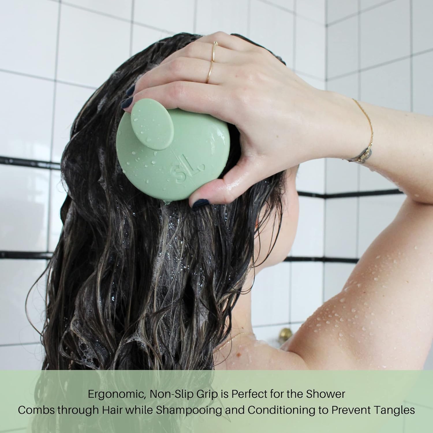 scalpluv  Cepillo masajeador de cuero cabelludo, masajeador de cabello 3 en 1, exfoliante, promueve el crecimiento del cabello, tratamiento de