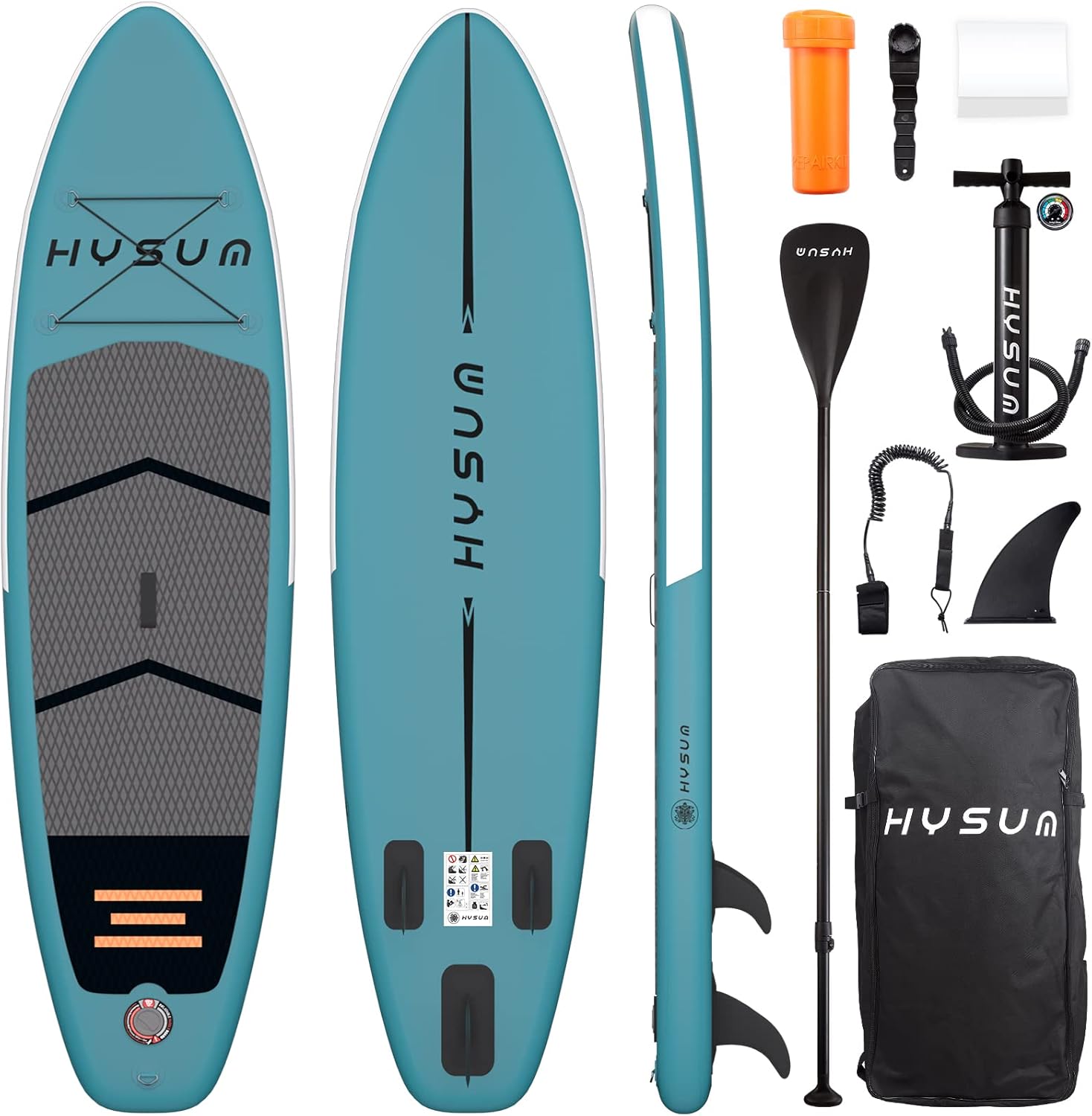Tabla de remo inflable de pie, 10 pies 6 pulgadas x 30 pulgadas x 6 pulgadas ultraligera para todos los niveles de habilidad con accesorios de SUP,
