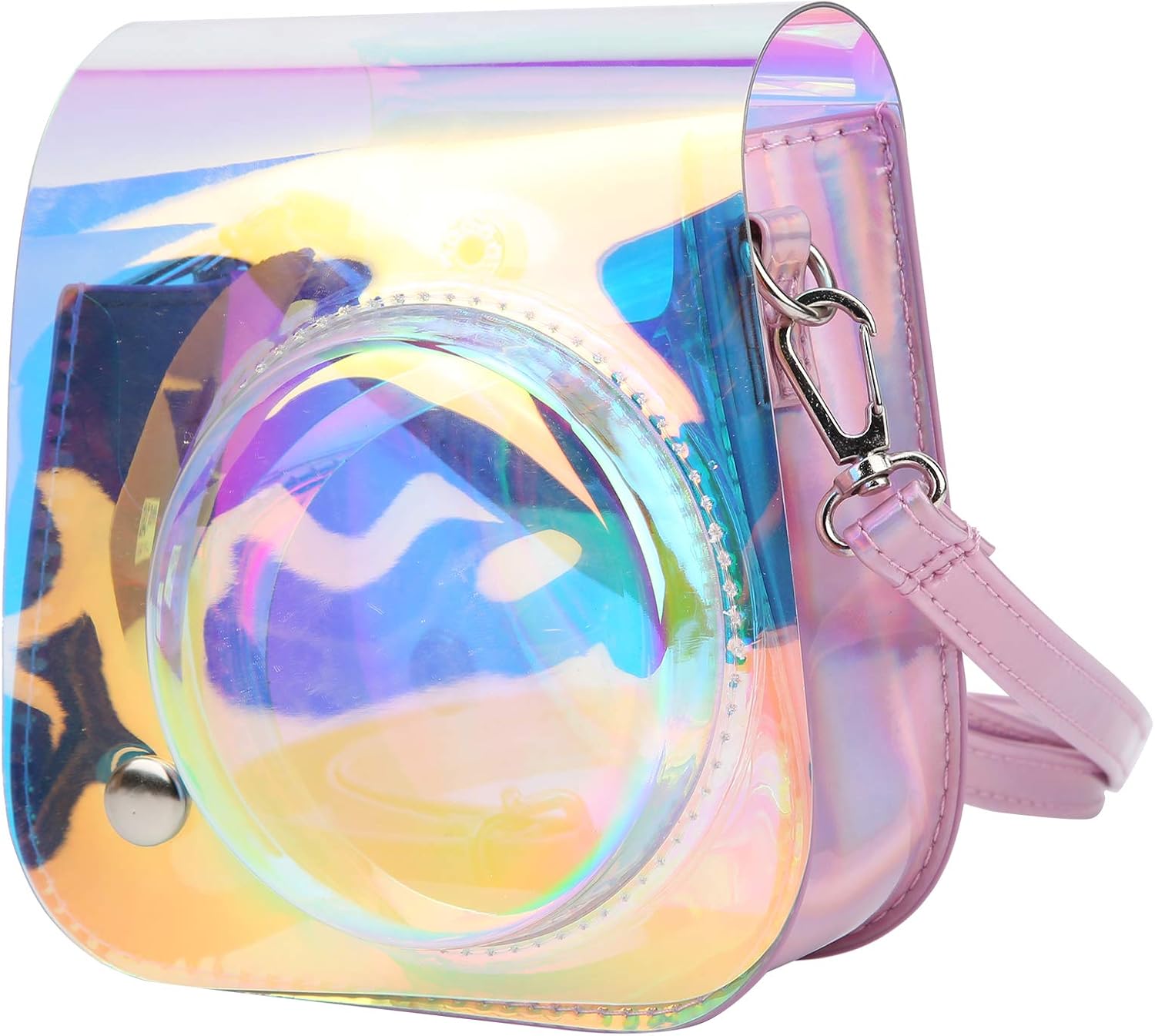 EBTOOLS Estuche de almacenamiento para cámara, mini bolso transparente de PVC lindo, adecuado para cámara Fujifilm Instax Mini 1198