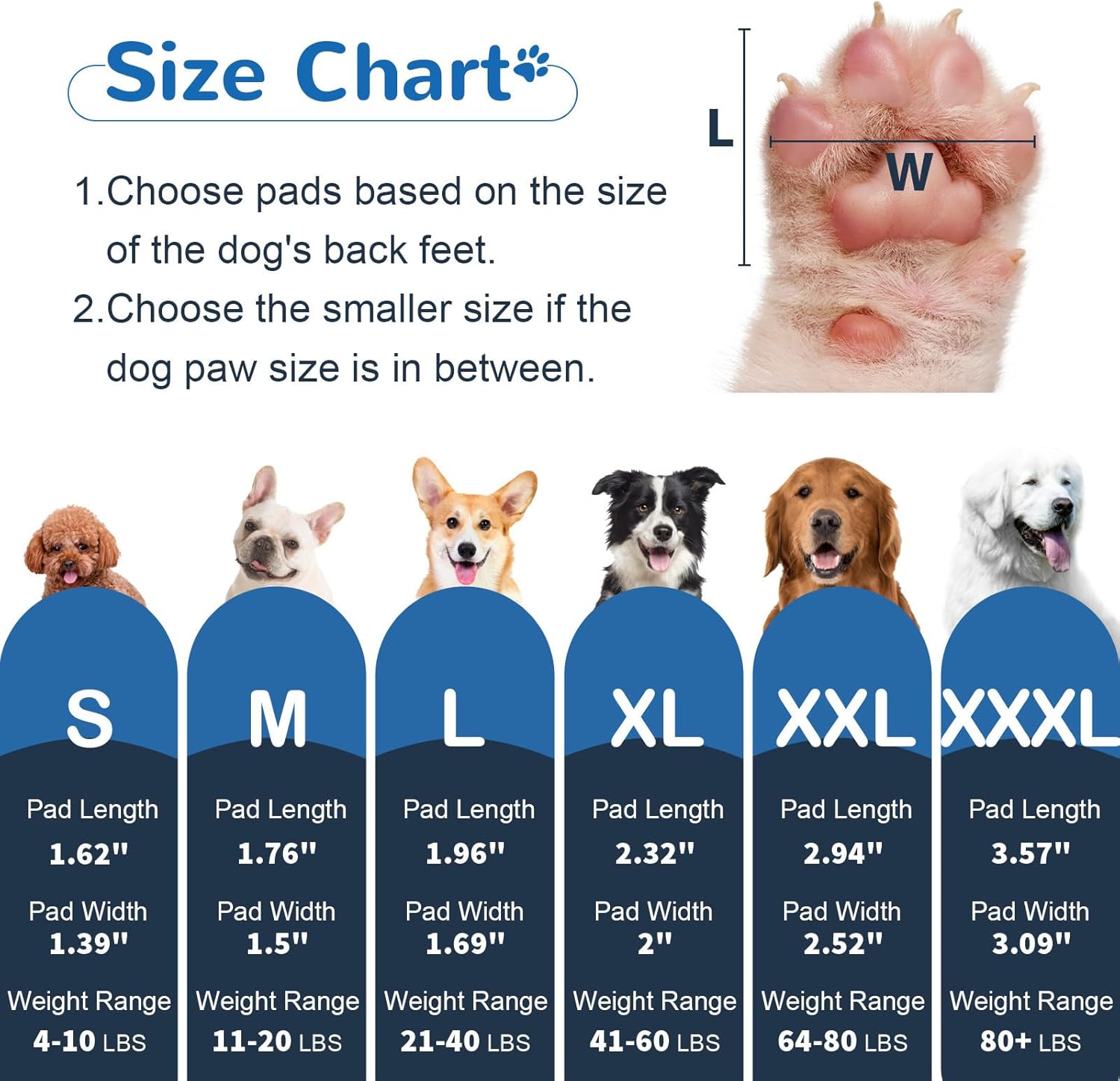 Almohadillas para patas de perro para tracción, agarres antideslizantes para los dedos de los pies para perros que no se resbalen en suelos de