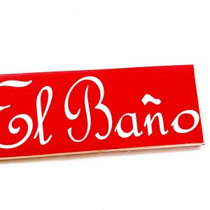 10×4 El Bano Custom Wood Sign España Baño España México Baño WC Loo Powder Room Wall Puerta Placa 10×4 El Bano Custom Wood Sign España Baño España México Baño WC Loo Powder Room Wall Puerta Placa