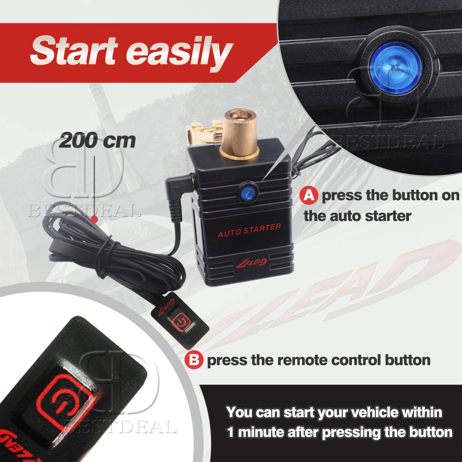 Protector de batería de coche de arranque automático de 12 V – Sistema de desconexión automática para ahorro de batería de automóvil, kit de