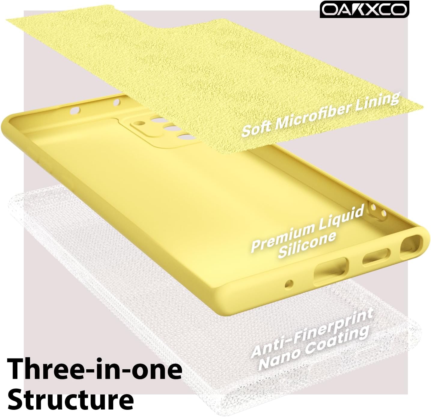 oakxco Diseñada para Samsung Galaxy Note 10, funda de silicona líquida, bonita funda delgada y delgada de goma suave de poliuretano termoplástico