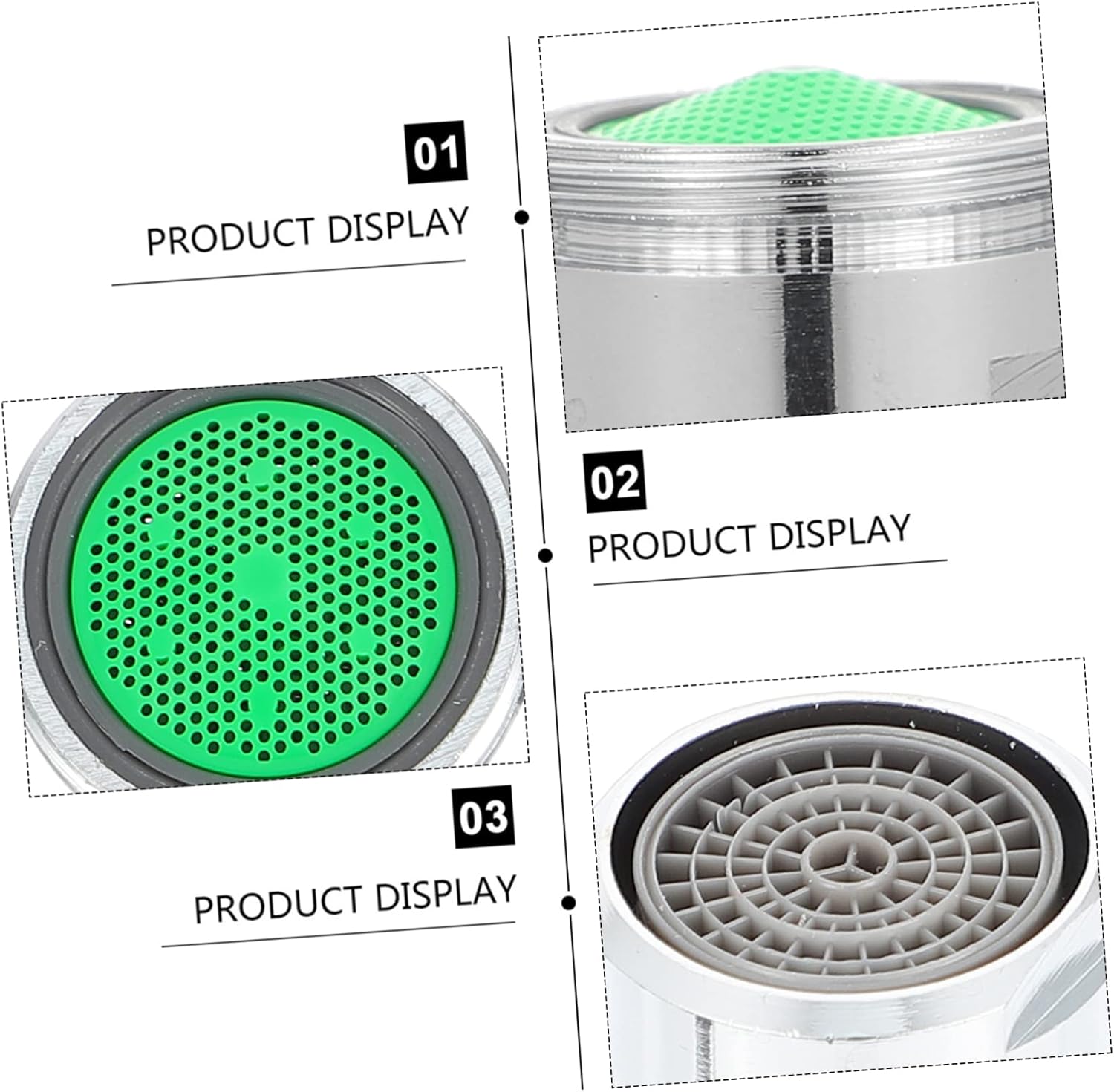 Housoutil Filtro de agua 5 unids grifo aireador accesorios de fregadero de plástico aireador de fregadero