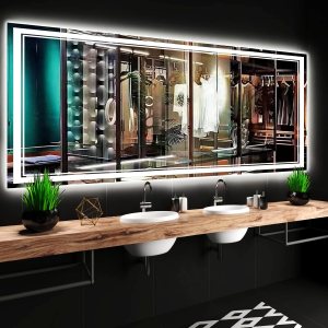 DIDIDADA Espejo LED de baño de 36 x 72 pulgadas para baño montado en la pared, espejo de tocador iluminado de 72 pulgadas con luces, 3 colores, DIDIDADA Espejo LED de baño de 36 x 72 pulgadas para baño montado en la pared, espejo de tocador iluminado de 72 pulgadas con luces, 3 colores,
