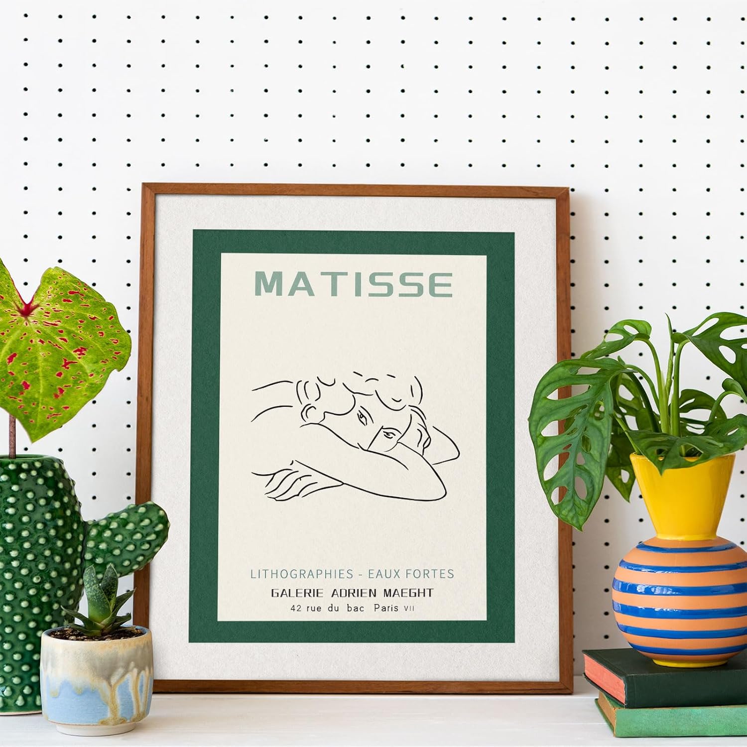 VIYYIEA Sage Matisse – Arte de pared estético para decoración de habitación, póster botánico abstracto para decoración de pared, pósteres de