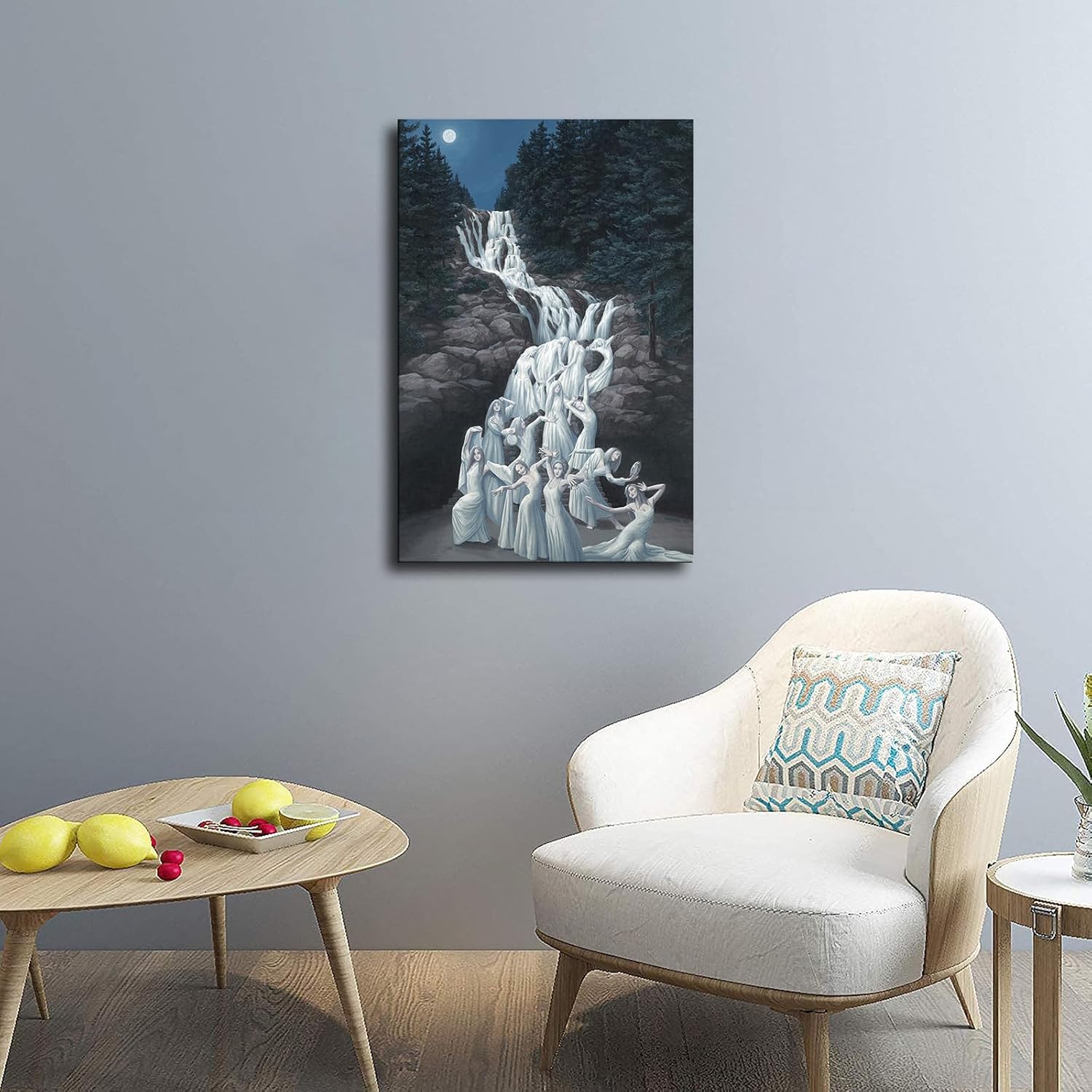ELdtec Póster de baile acuático con ilusión visual surrealismo, moderno, lienzo decorativo para pared, póster estético para el hogar, sala de estar,