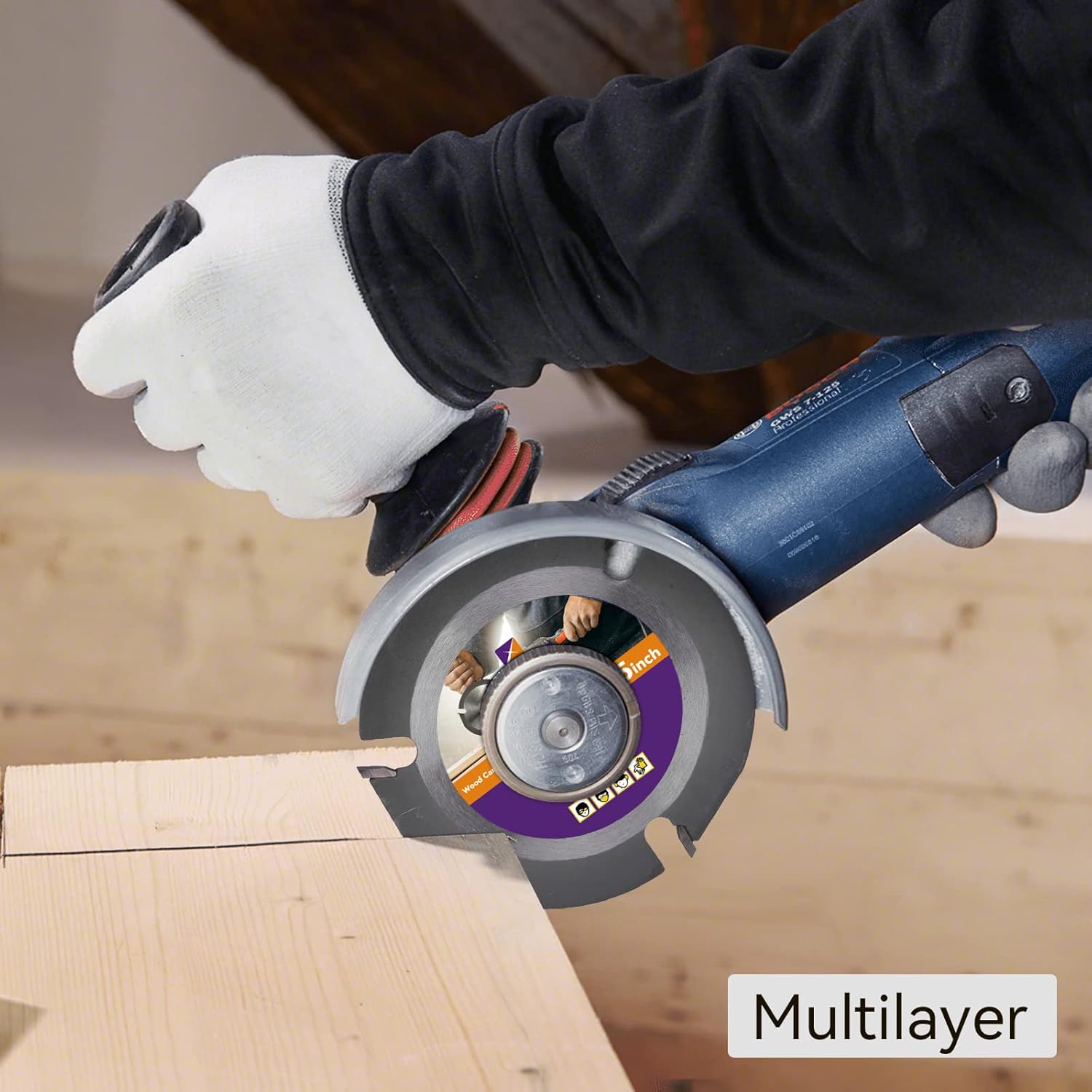 TOOVEM – Juego de discos de tallado de madera, para amoladora angular de 4 y 4 12 pulgadas con eje de 58 pulgadas, accesorios para amoladora