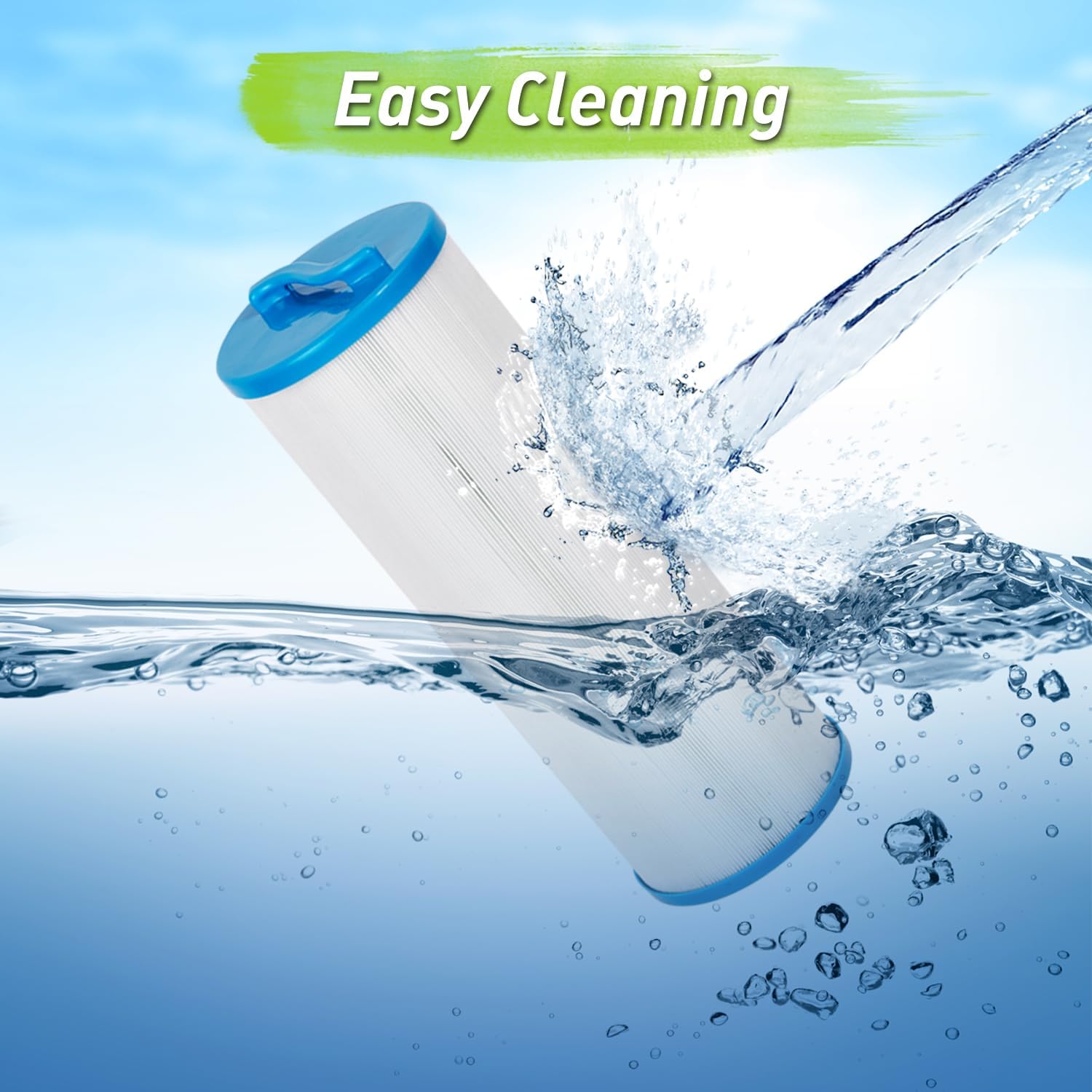 BLUEFLO Cartucho de filtro de spa que reemplaza a Unicel 4CH-949, PWW50L, Filbur FC-0172, 817-4050, Rising Dragon 50, Darlly 40508, SD-01143,