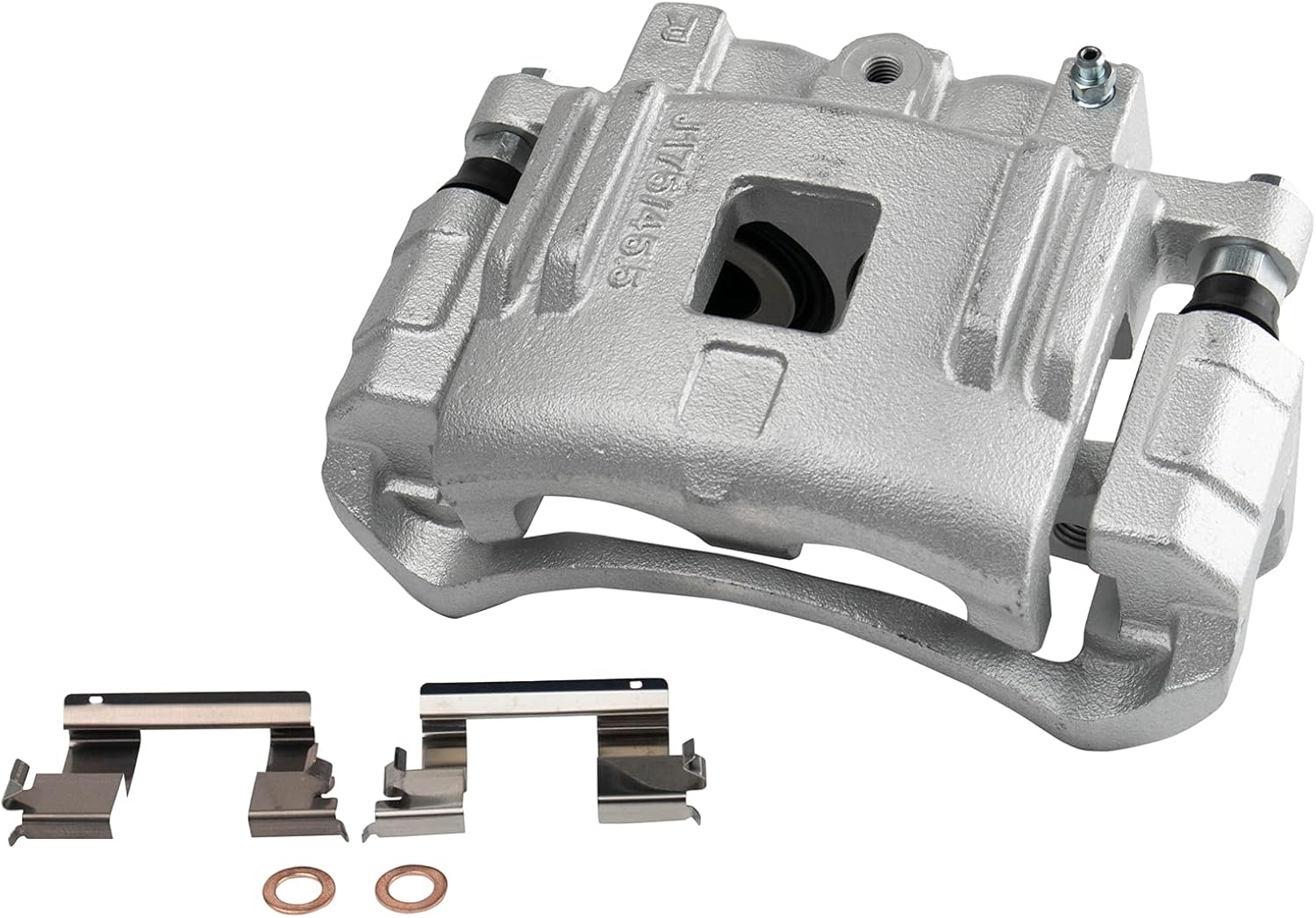 TRQ Pinza de rotor de rendimiento de almohadilla de cerámica delantera y líquidos compatibles con Chevrolet GMC Isuzu